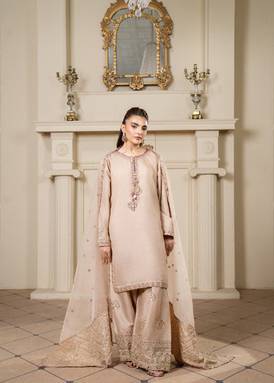 Pale Pink Emroidered Kurta Set