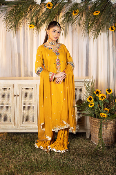 Mustard Crush Sharara