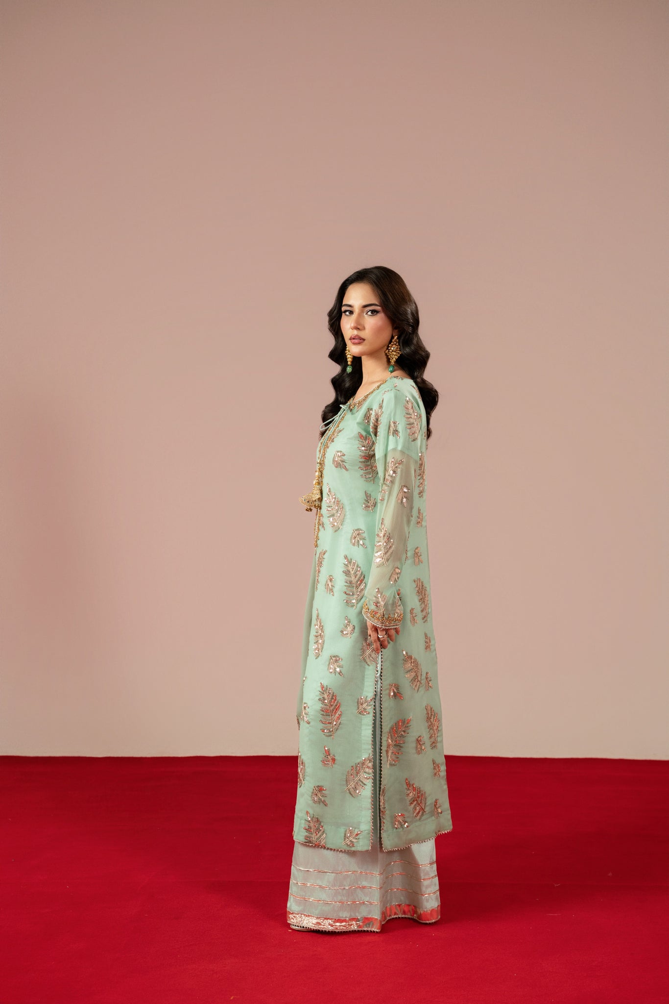 Pistachio  Plazo Set