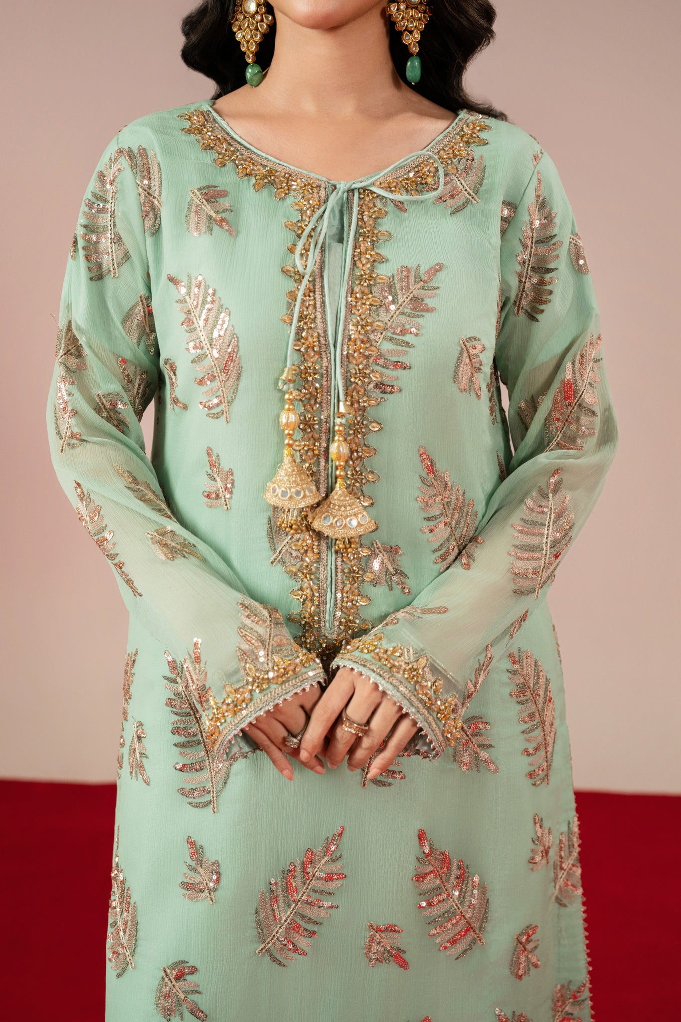 Pistachio  Plazo Set