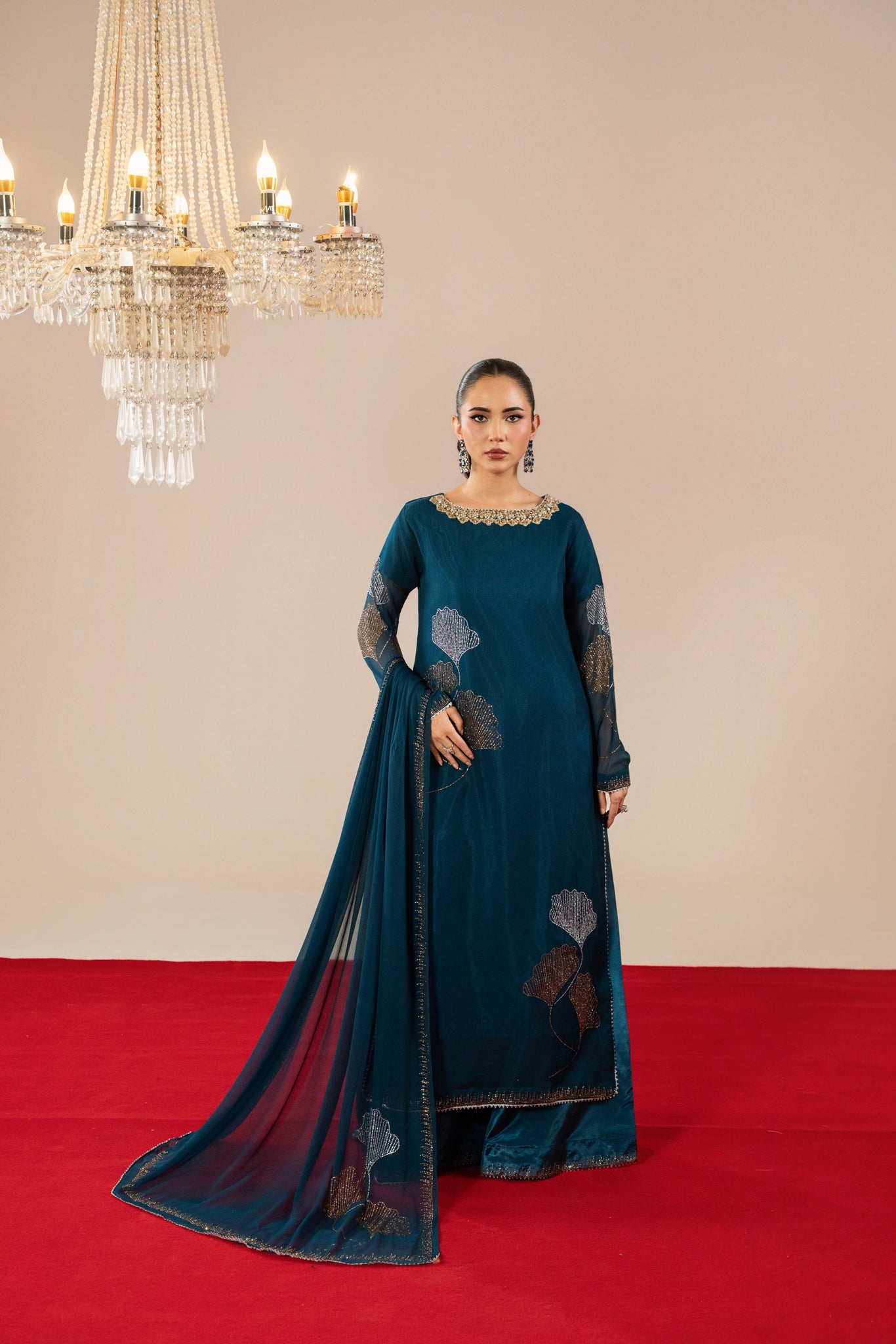 Blue Studded Rhinestone