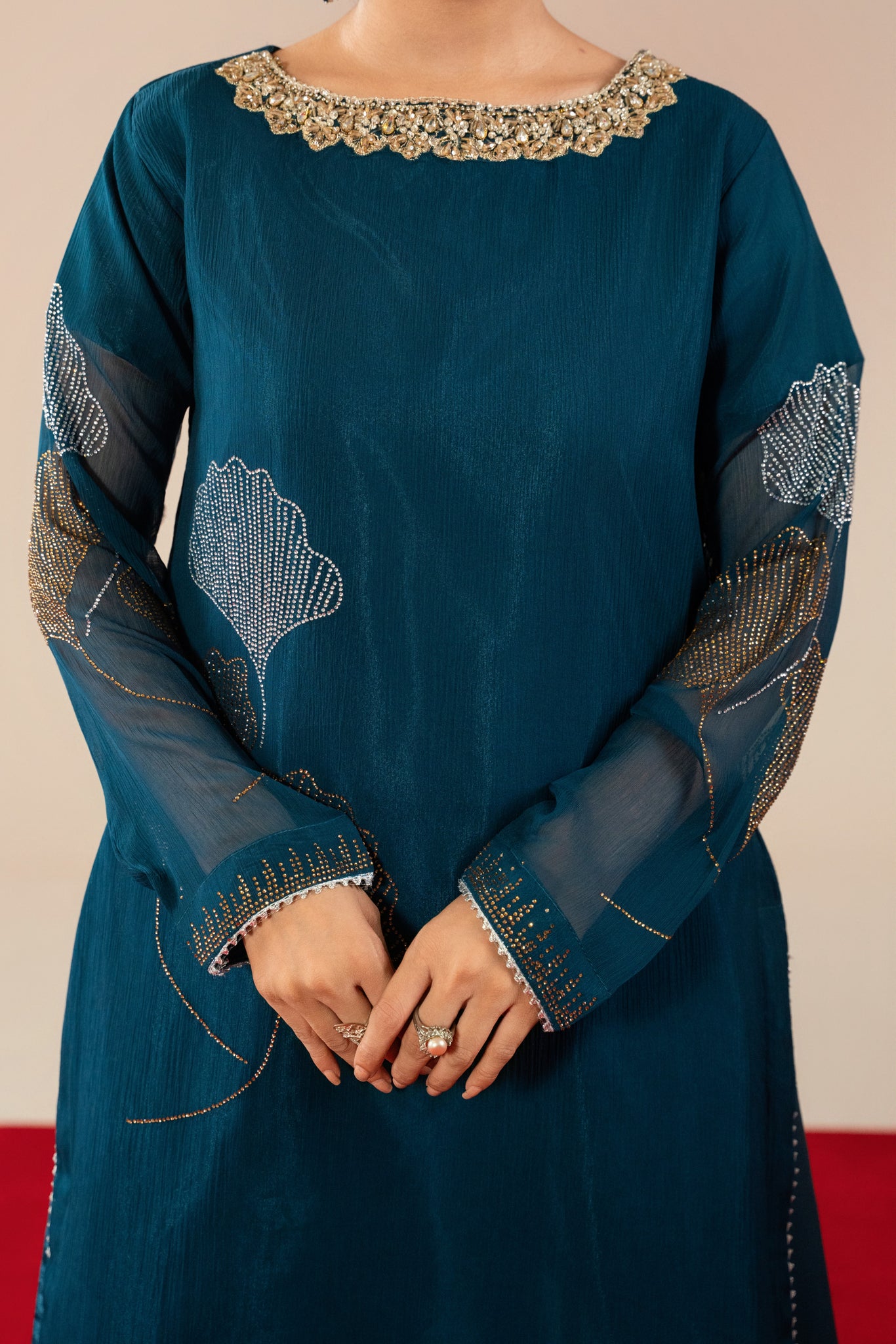 Blue Studded Rhinestone