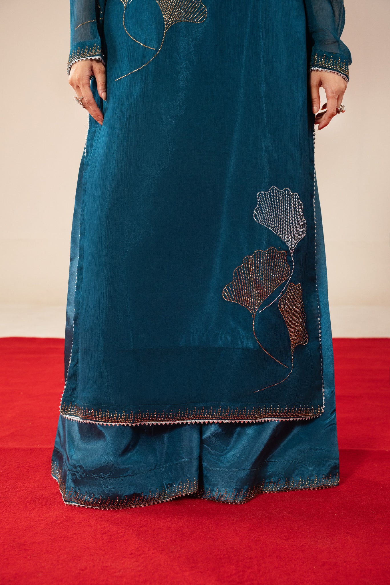 Blue Studded Rhinestone