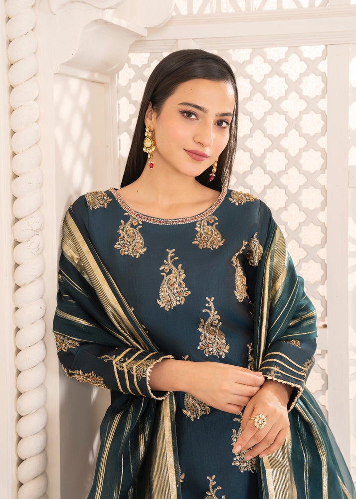Teal kurta set 30