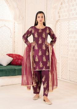 Maroon kurta set 31