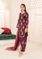 Maroon kurta set 31
