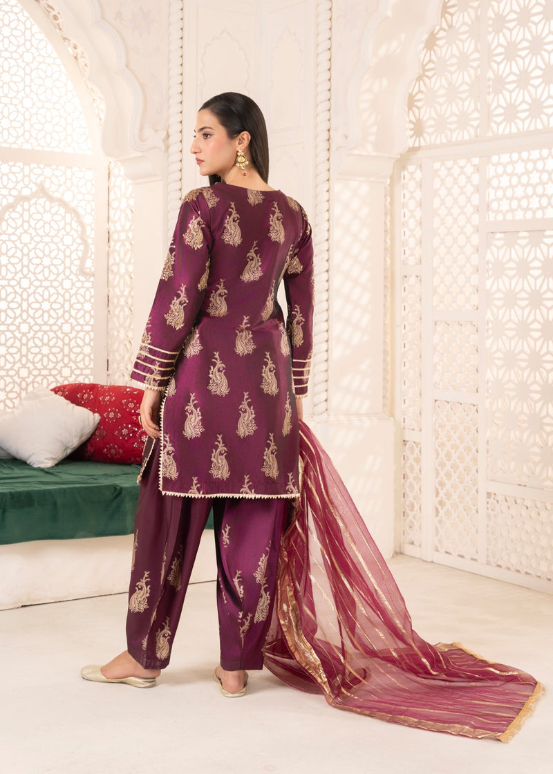 Maroon kurta set 31