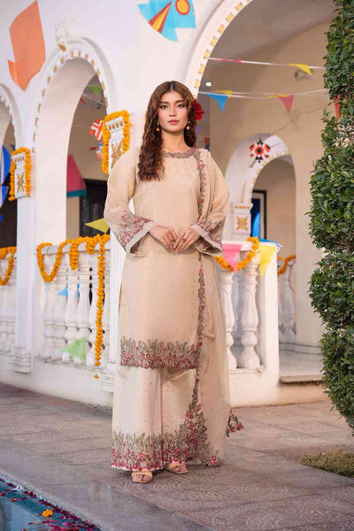 Skin Chiffon plazo set - Rs.27,500.00
