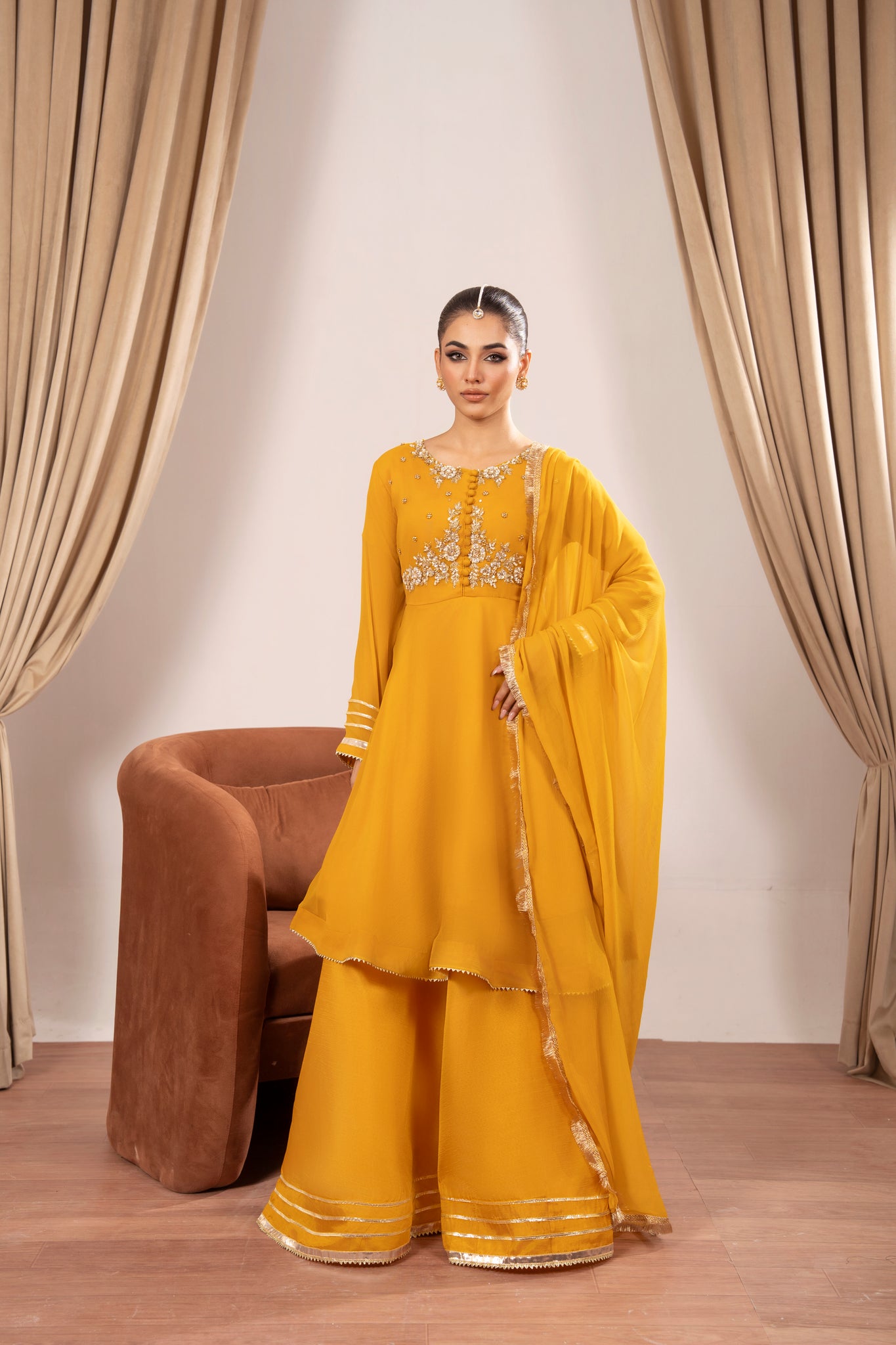 Mustard Sharara 45