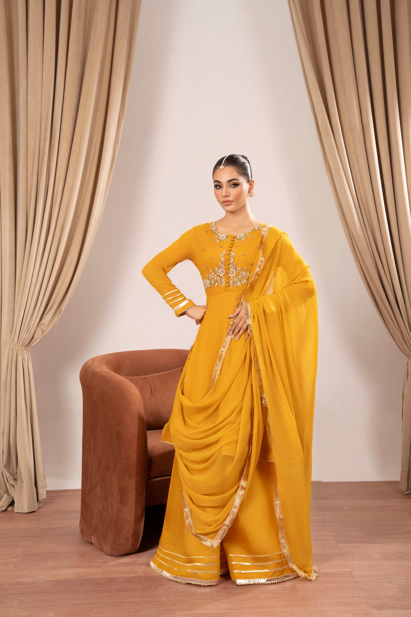 Mustard Sharara 45