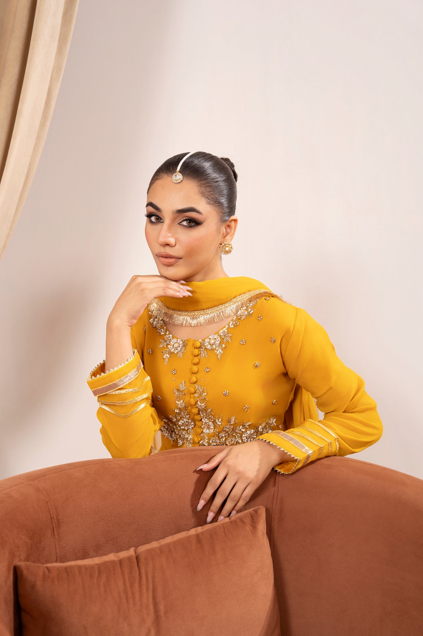 Mustard Sharara 45