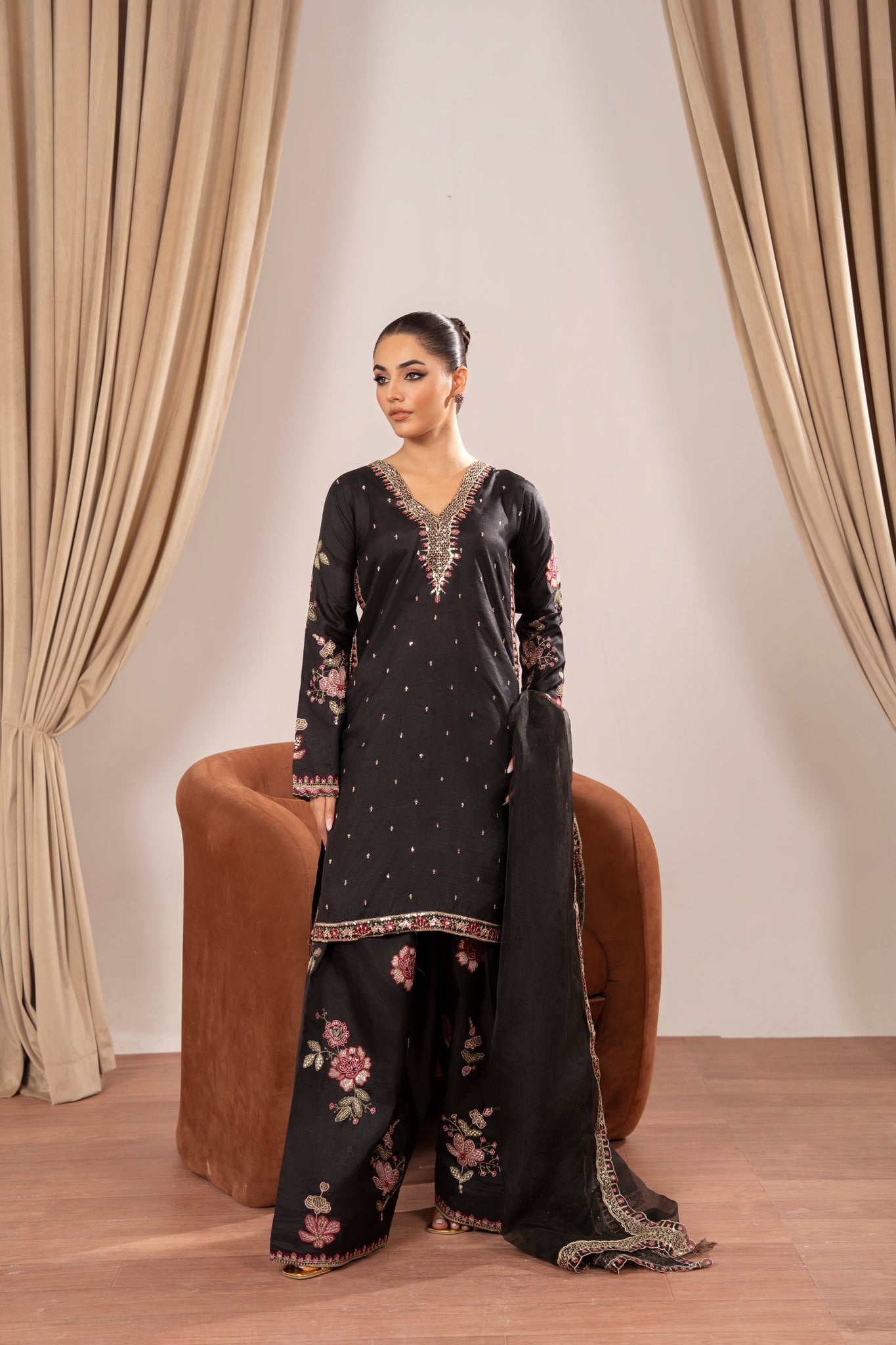 Black Kurta Set