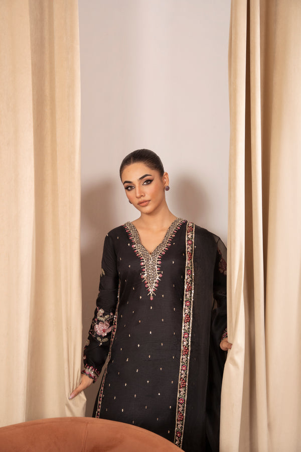 Black Kurta Set