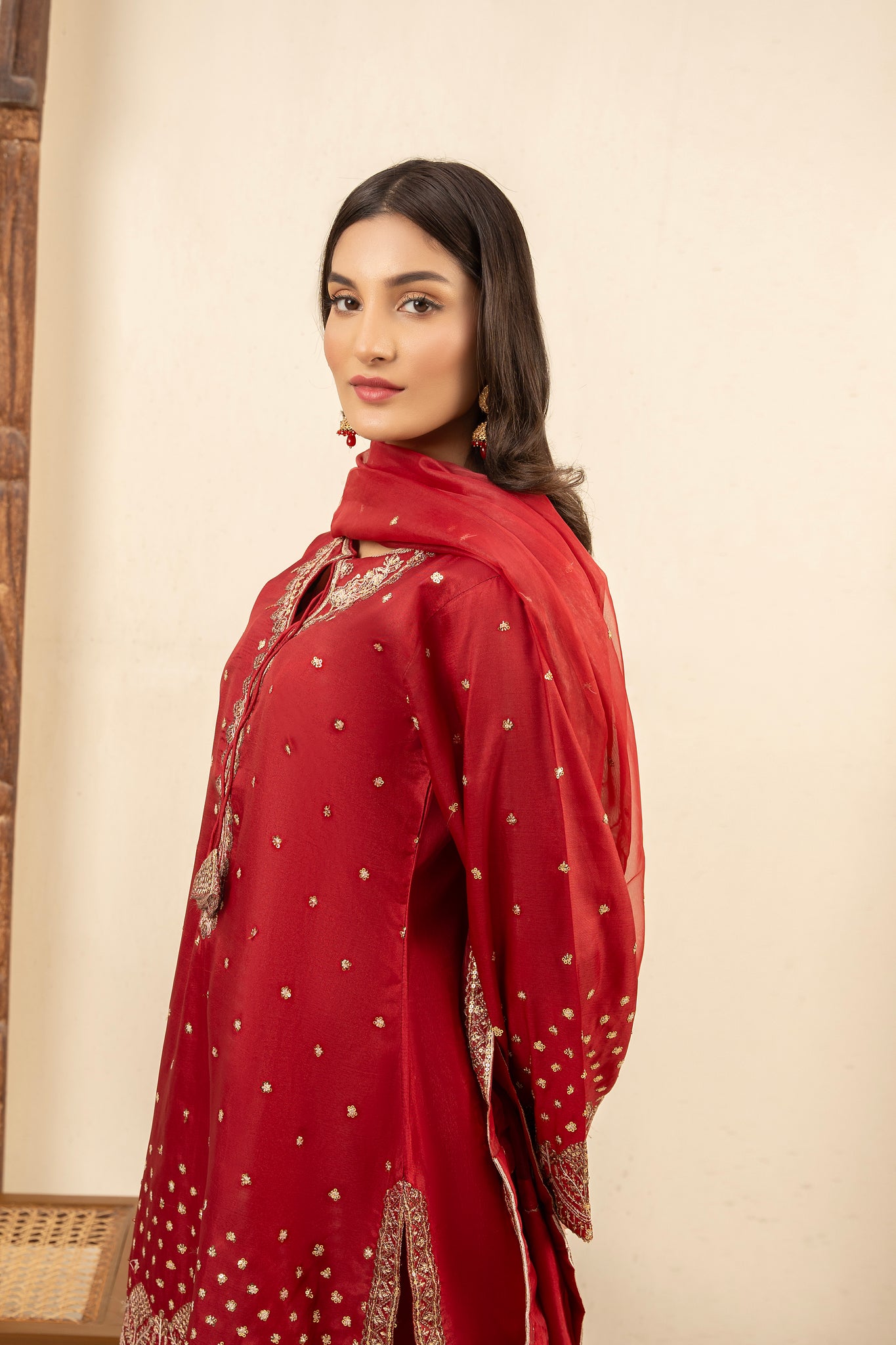 Red Kurta Set 35