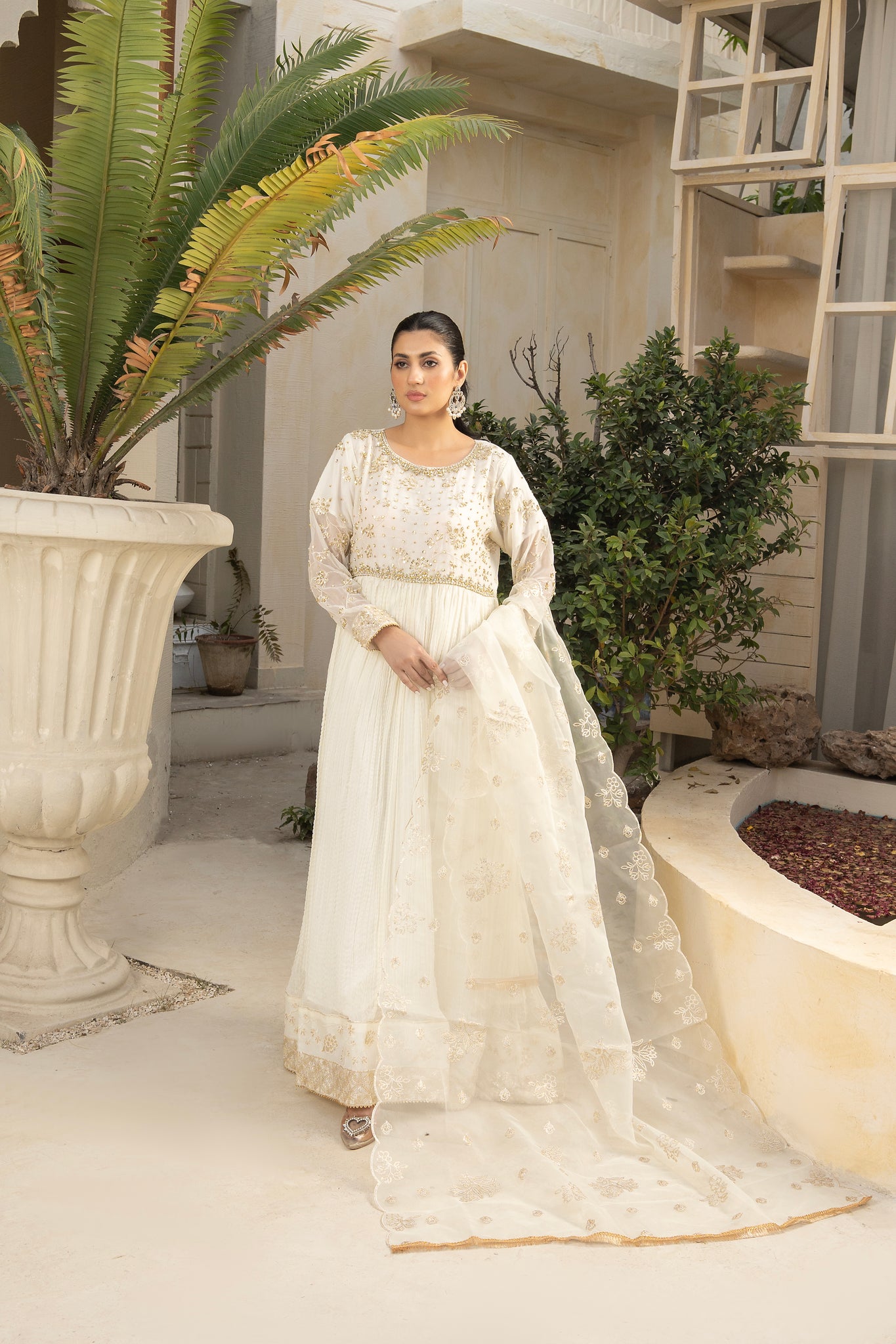 Anarkli Frock OffWhite 31