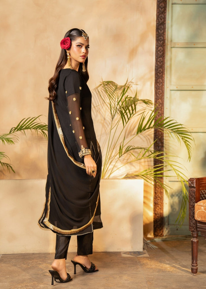 Black Kurta Set 04 - Maira FashionMaira FashionBlack Kurta Set 04