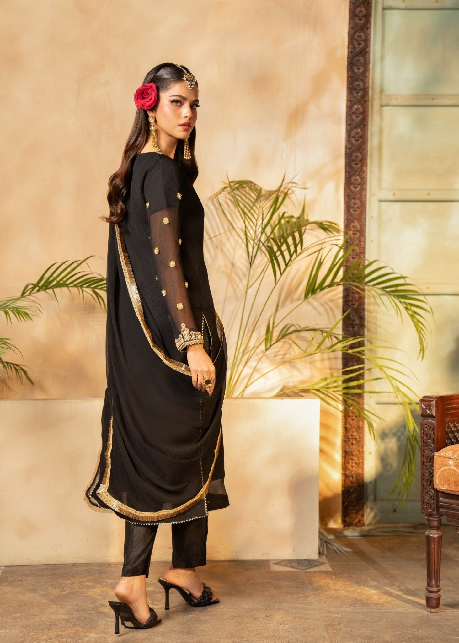 Black Kurta Set 04 - Maira FashionMaira FashionBlack Kurta Set 04