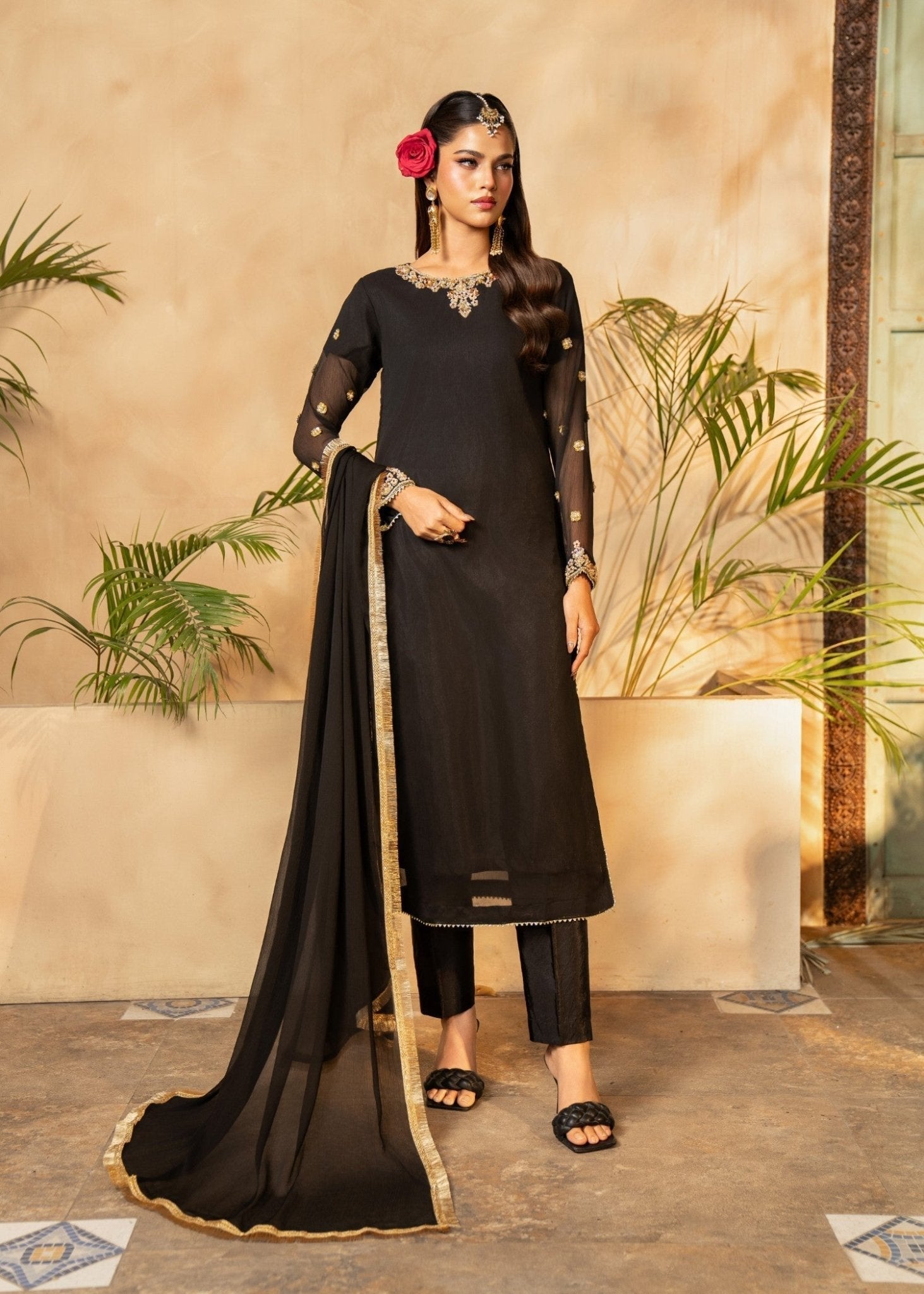 Black Kurta Set 04 - Maira FashionMaira FashionBlack Kurta Set 04
