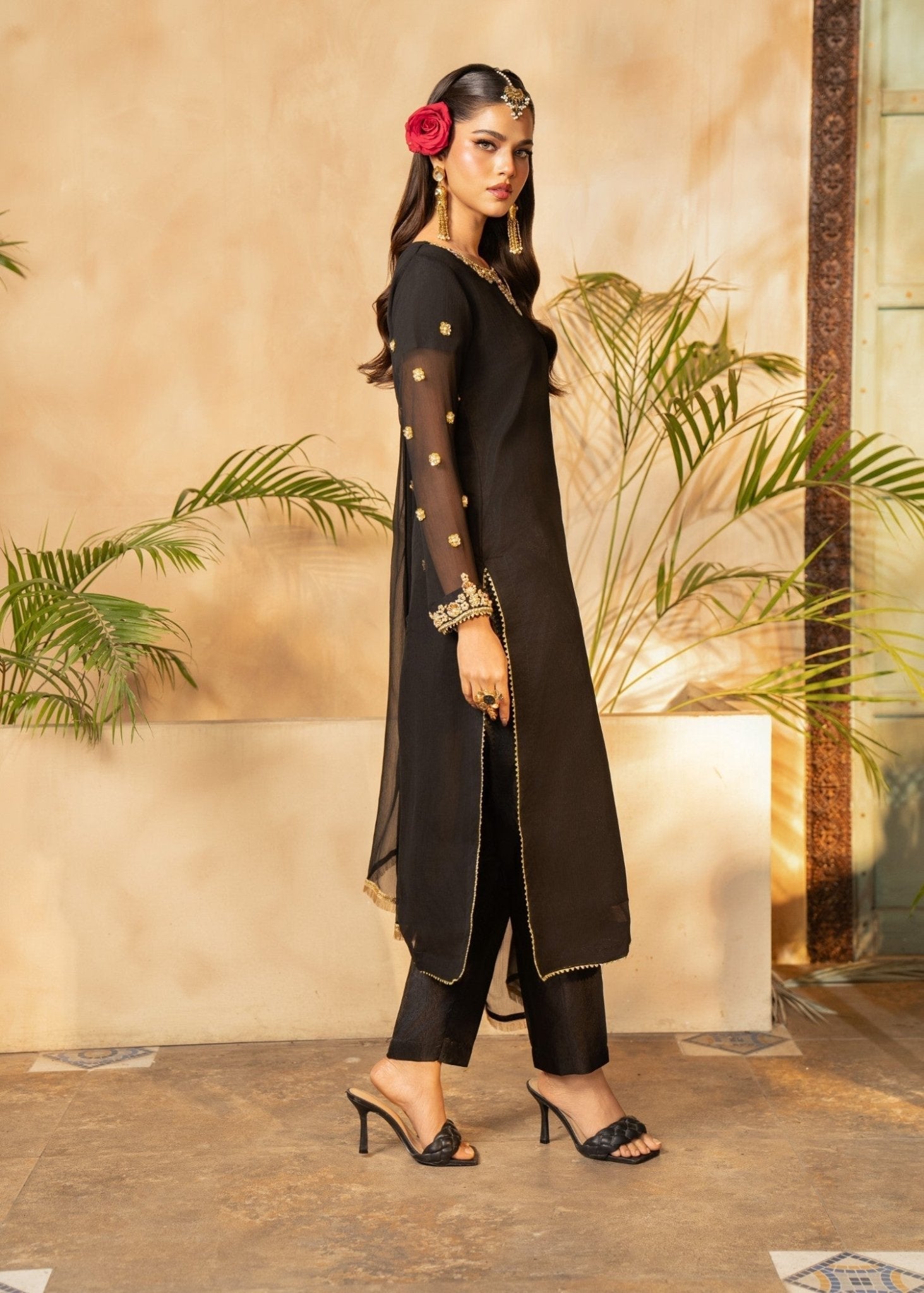 Black Kurta Set 04 - Maira FashionMaira FashionBlack Kurta Set 04