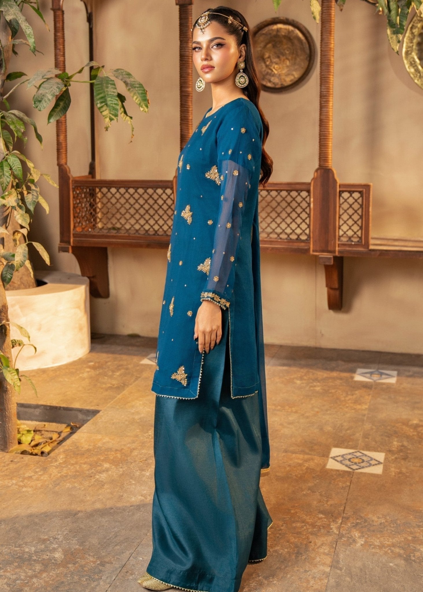 Blue Sharara 10 - Maira FashionMaira FashionBlue Sharara 10