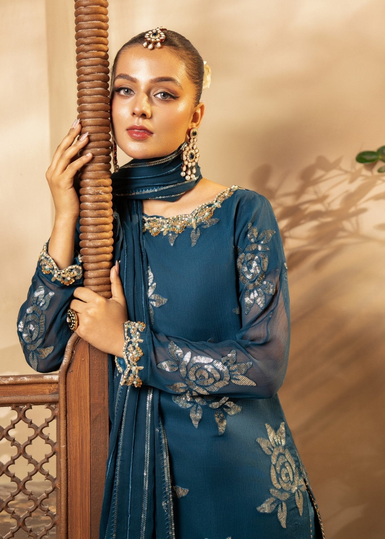 Dark Blue Kurta Set16 - Maira FashionMaira FashionDark Blue Kurta Set16