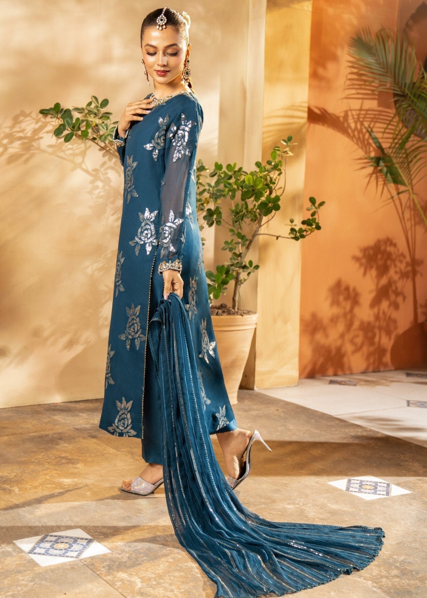 Dark Blue Kurta Set16 - Maira FashionMaira FashionDark Blue Kurta Set16