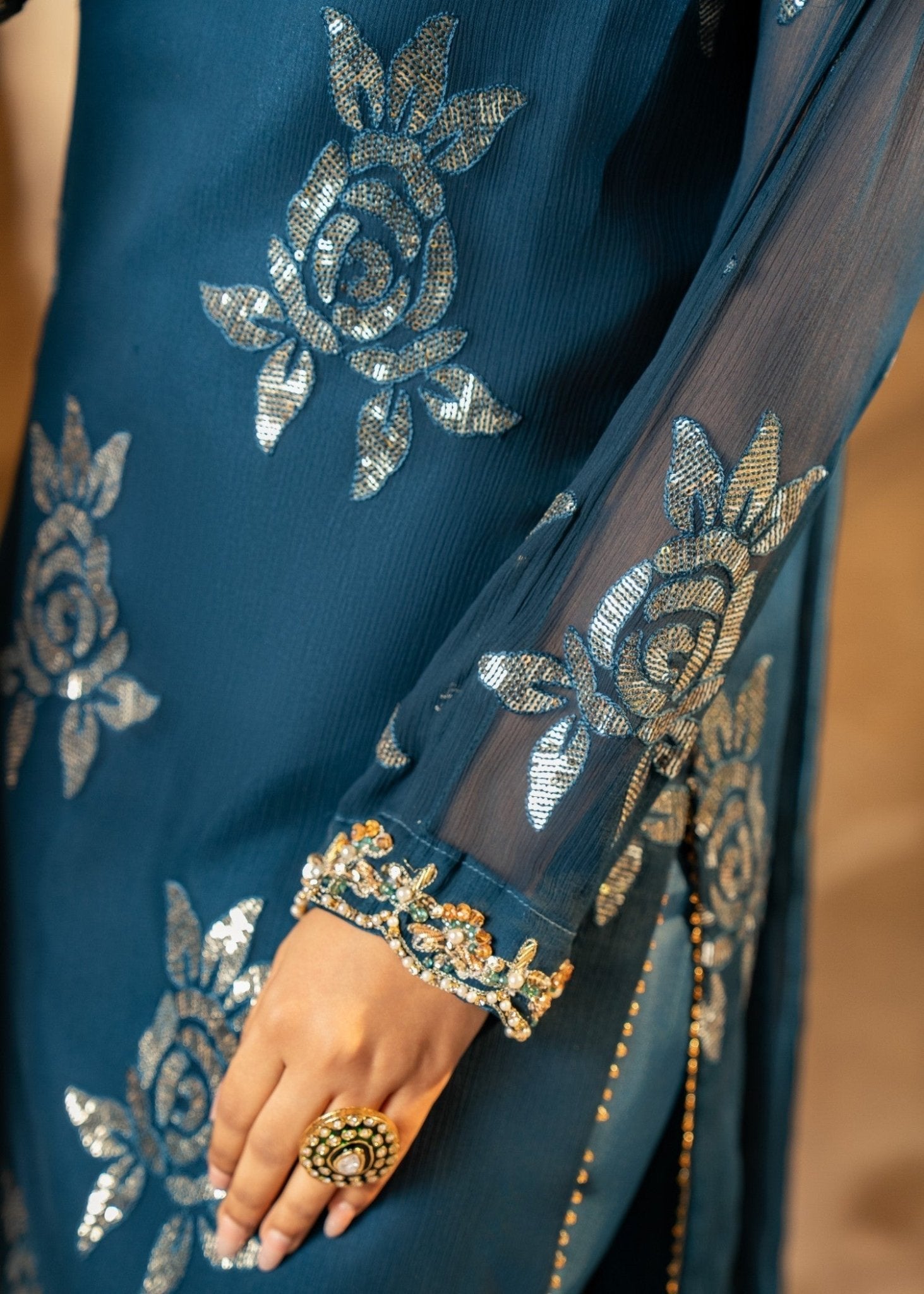 Dark Blue Kurta Set16 - Maira FashionMaira FashionDark Blue Kurta Set16