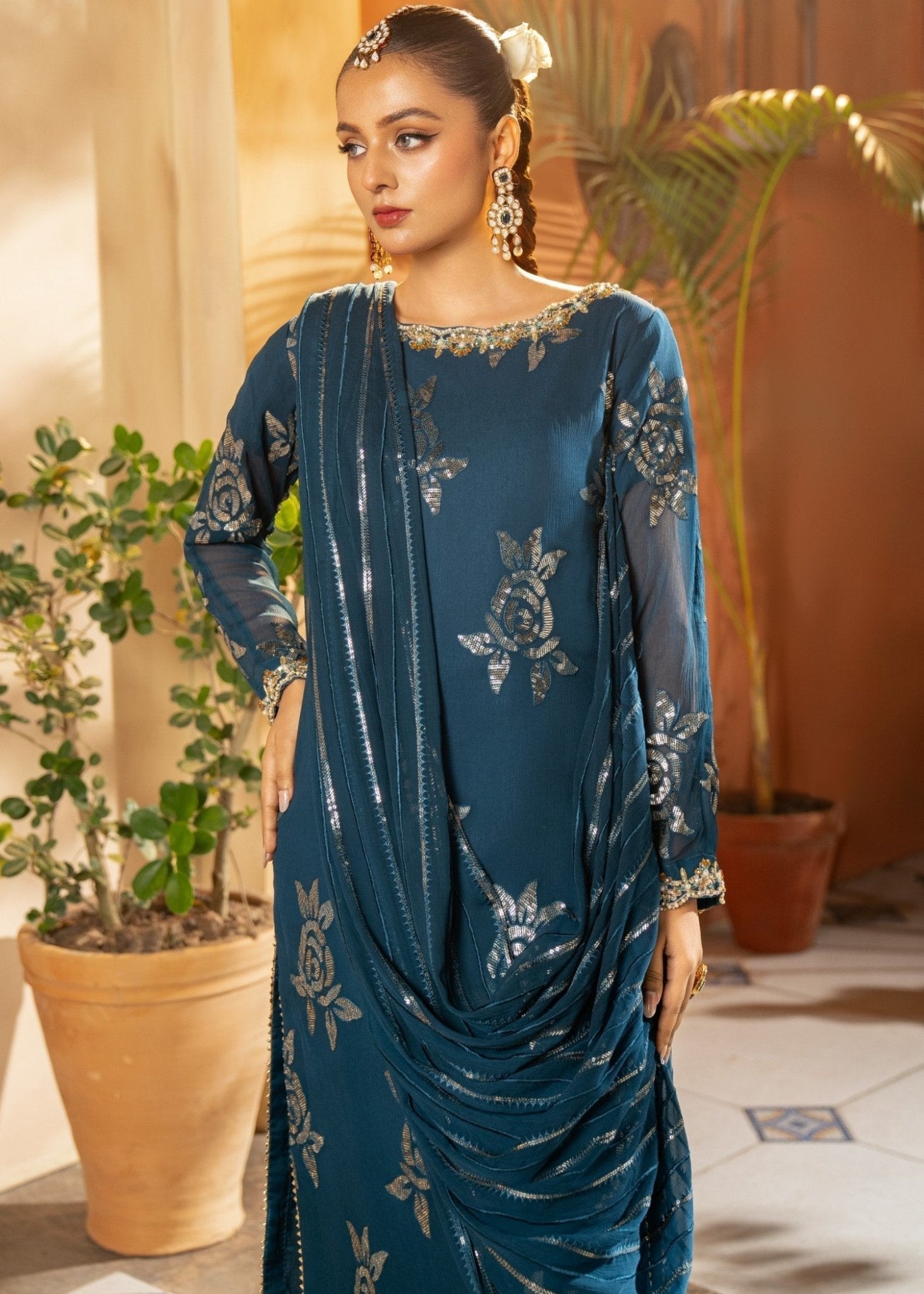 Dark Blue Kurta Set16 - Maira FashionMaira FashionDark Blue Kurta Set16