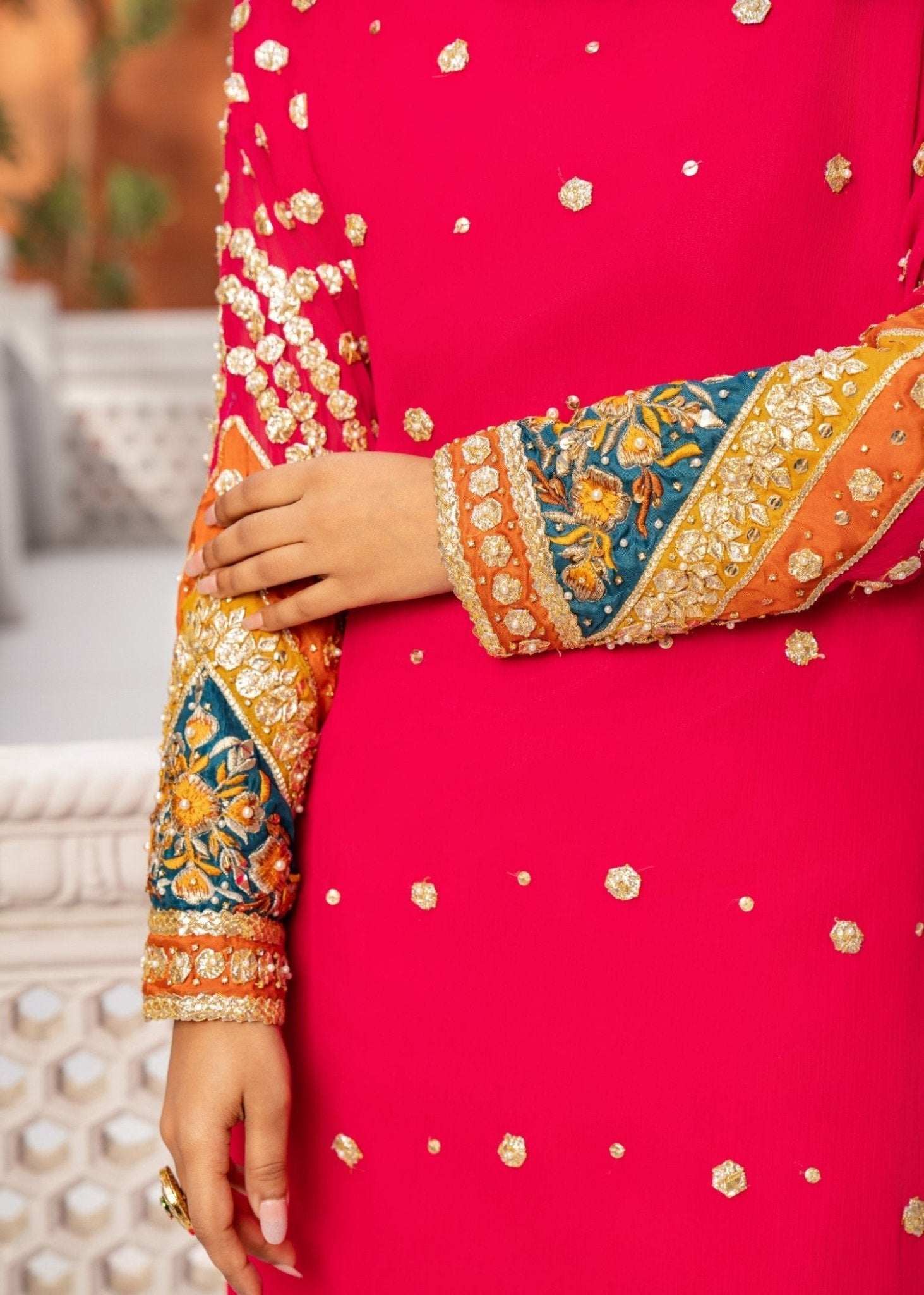 Dark Pink Sharara - Maira FashionMaira FashionDark Pink Sharara