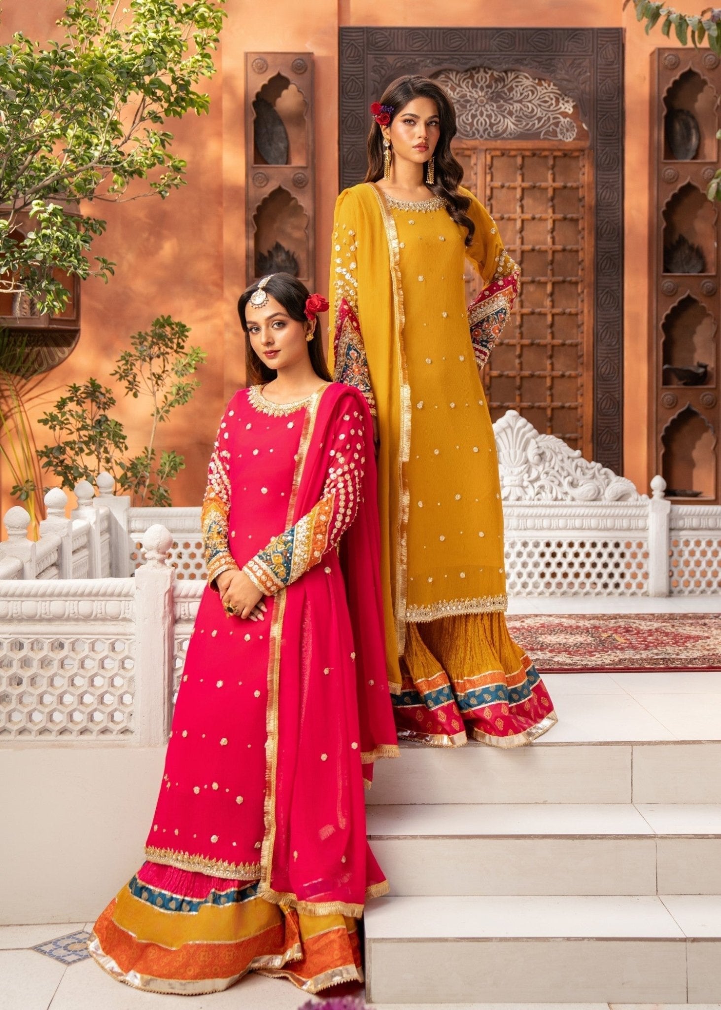 Dark Pink Sharara - Maira FashionMaira FashionDark Pink Sharara