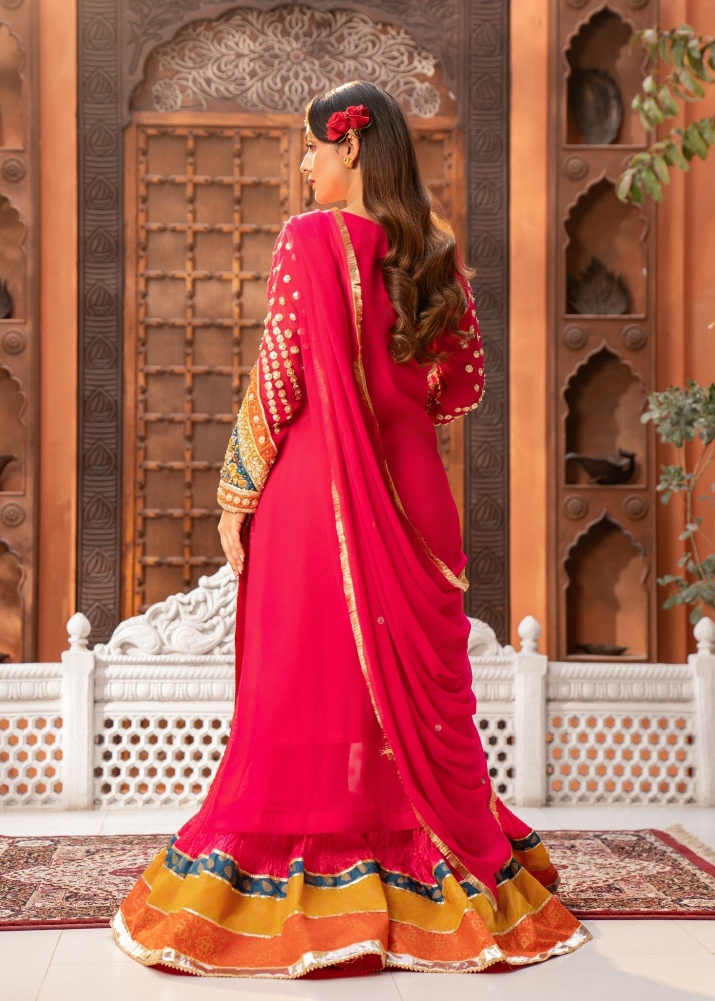 Dark Pink Sharara - Maira FashionMaira FashionDark Pink Sharara