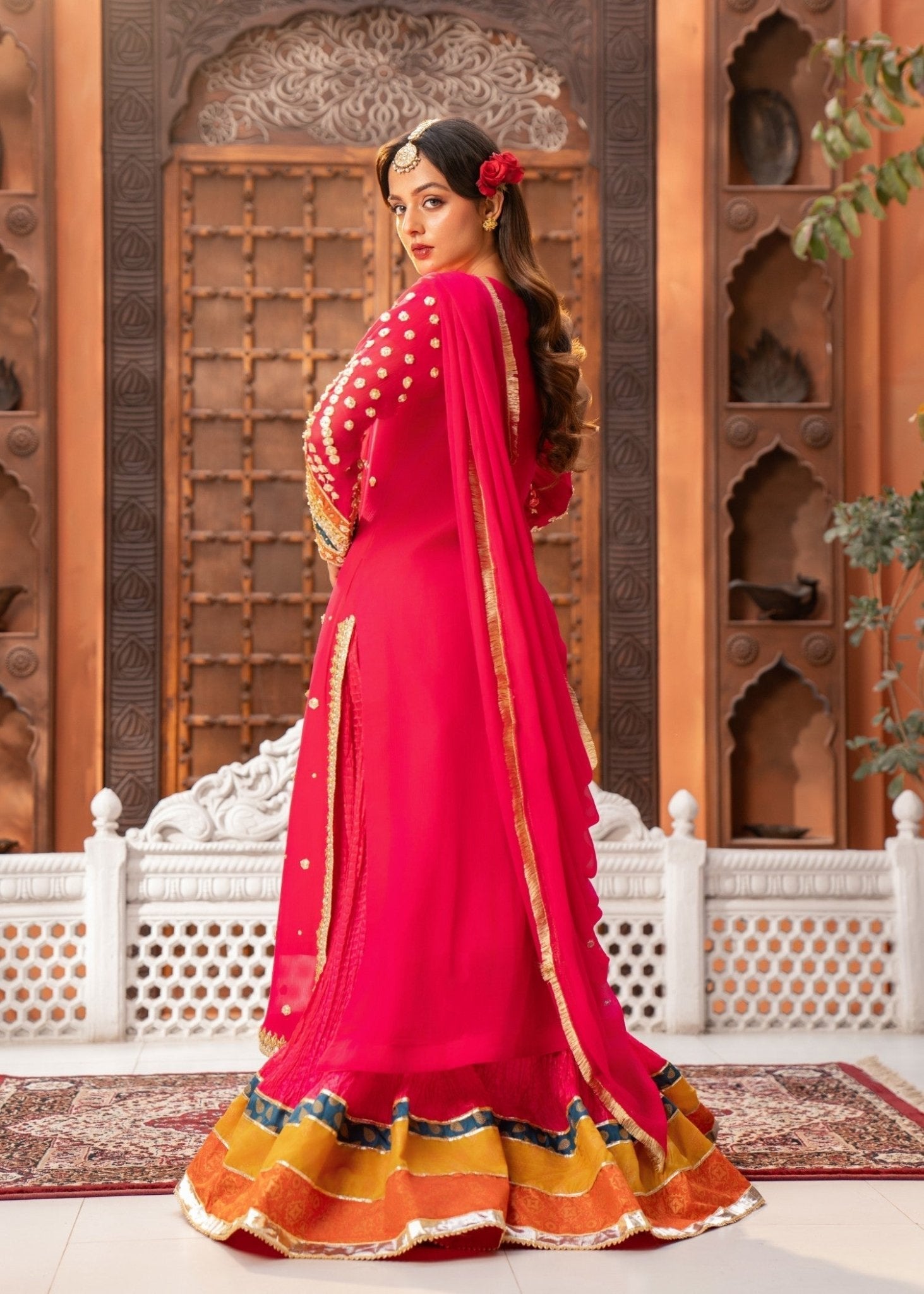 Dark Pink Sharara - Maira FashionMaira FashionDark Pink Sharara