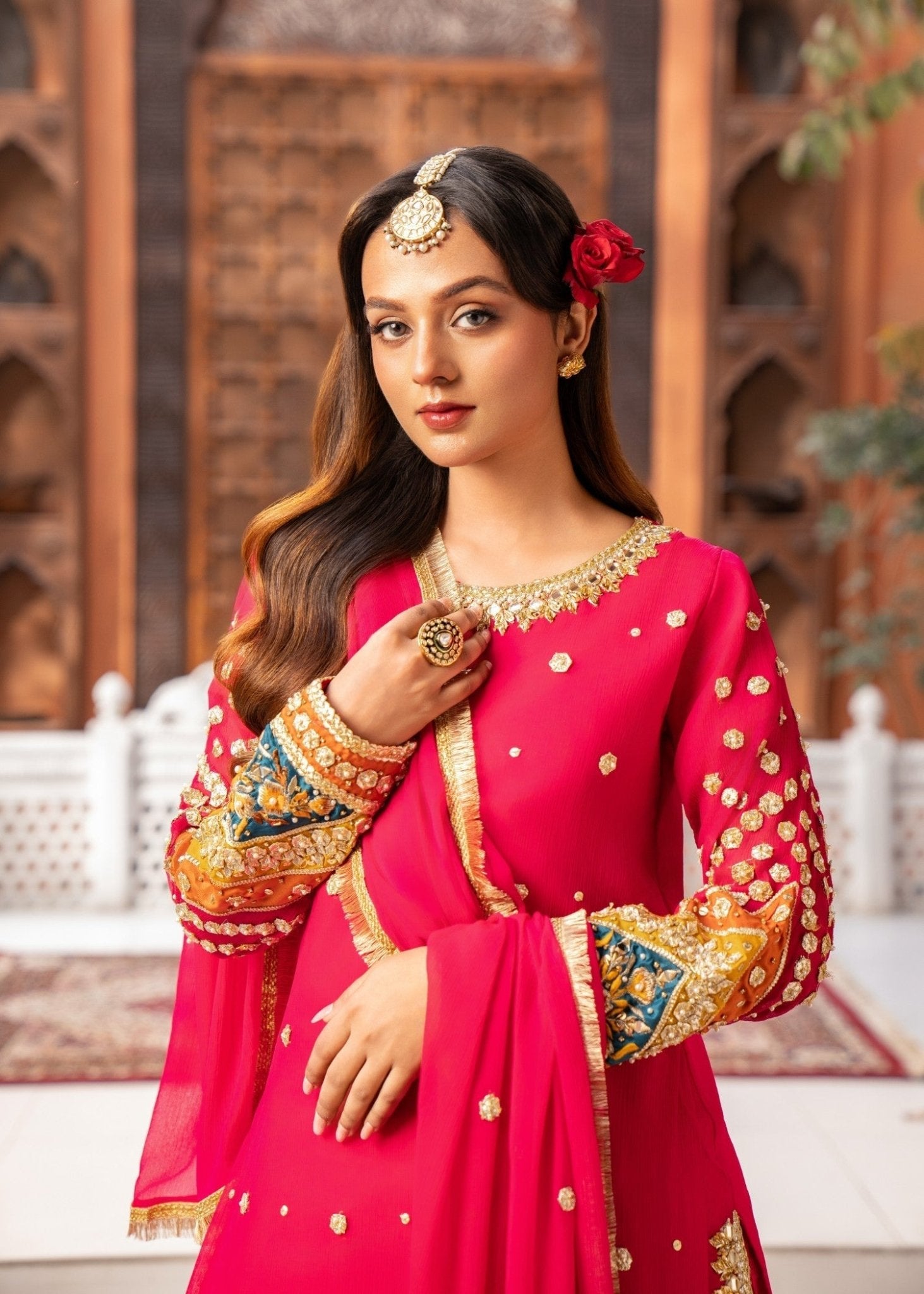 Dark Pink Sharara - Maira FashionMaira FashionDark Pink Sharara