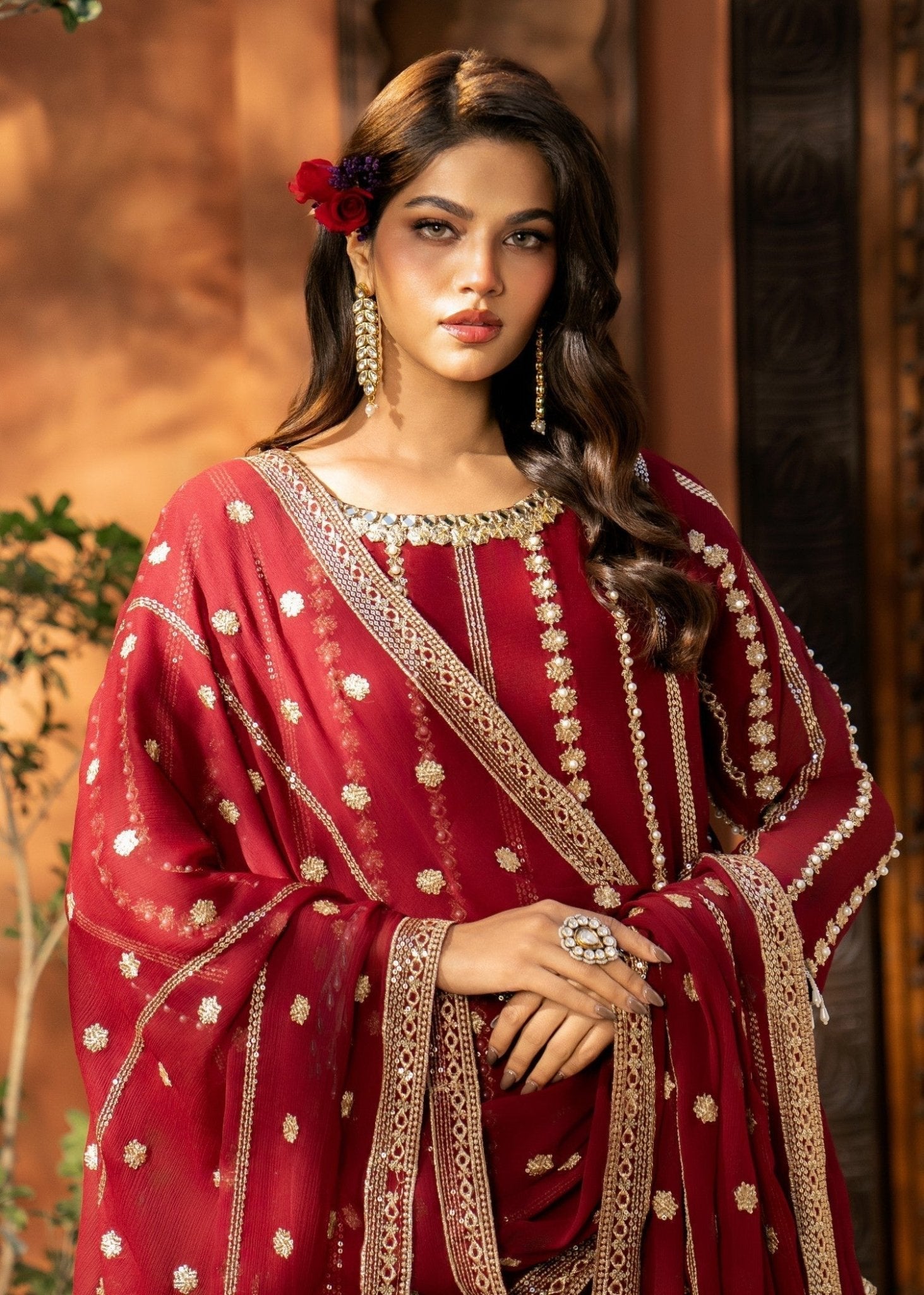 Maroon Sharara 19 - Maira FashionMaira FashionMaroon Sharara 19