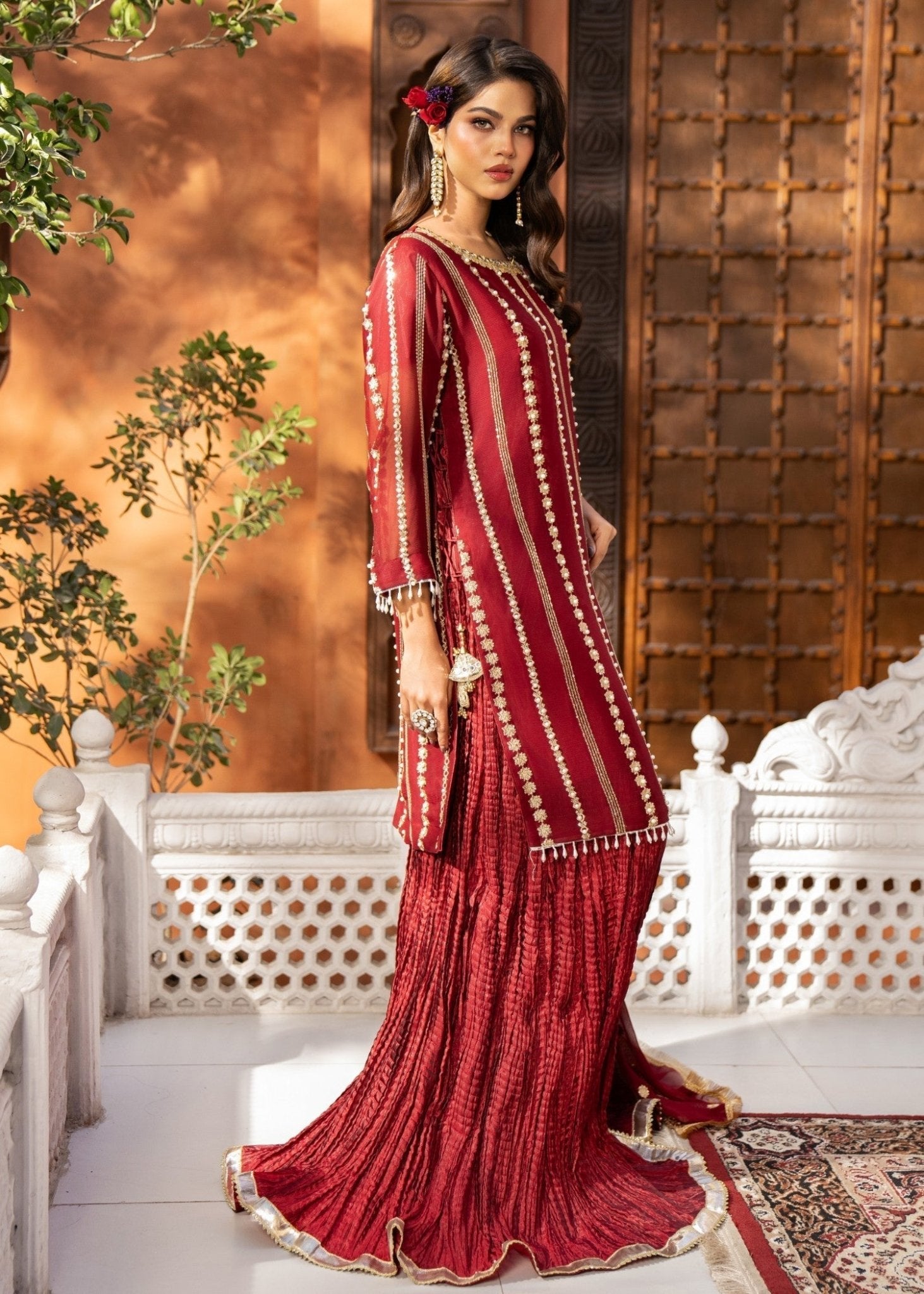 Maroon Sharara 19 - Maira FashionMaira FashionMaroon Sharara 19