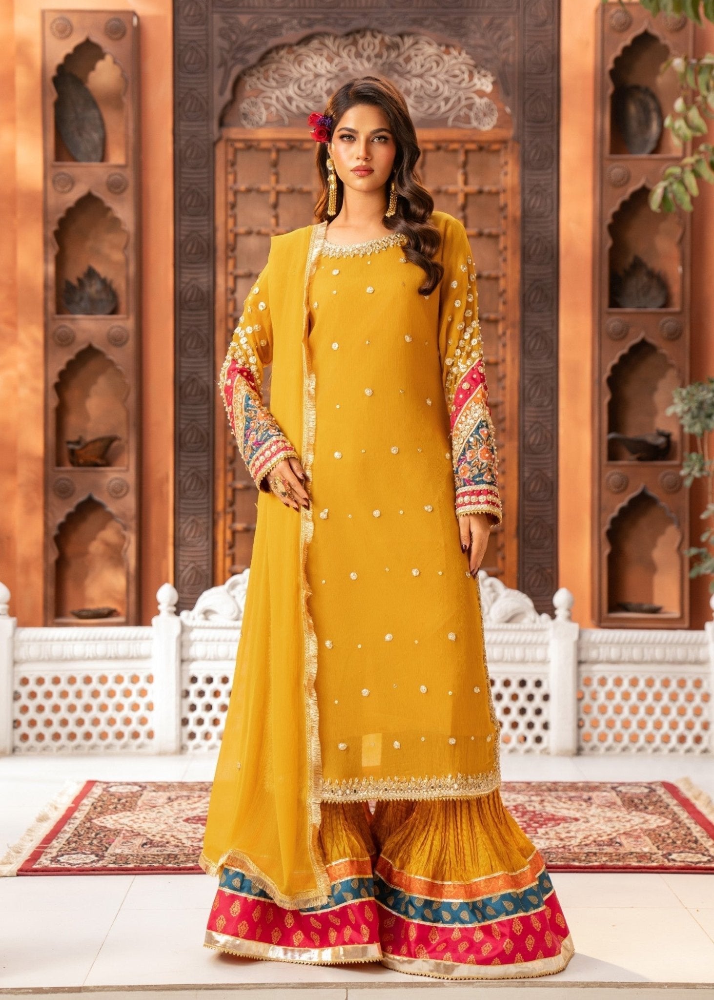Mustard Sharara - Maira FashionMaira FashionMustard Sharara