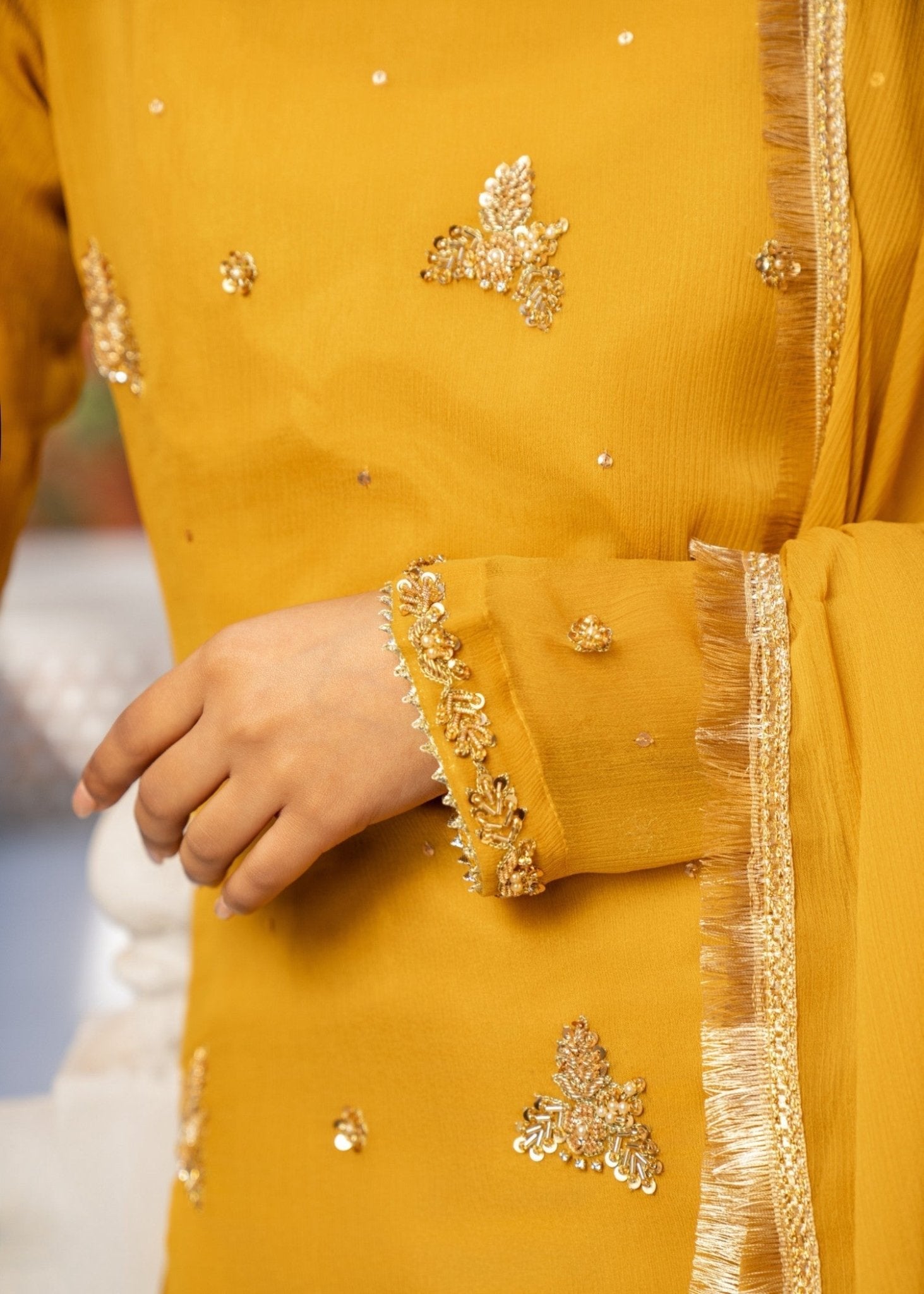 Mustered Sharara - Maira FashionMaira FashionMustered Sharara