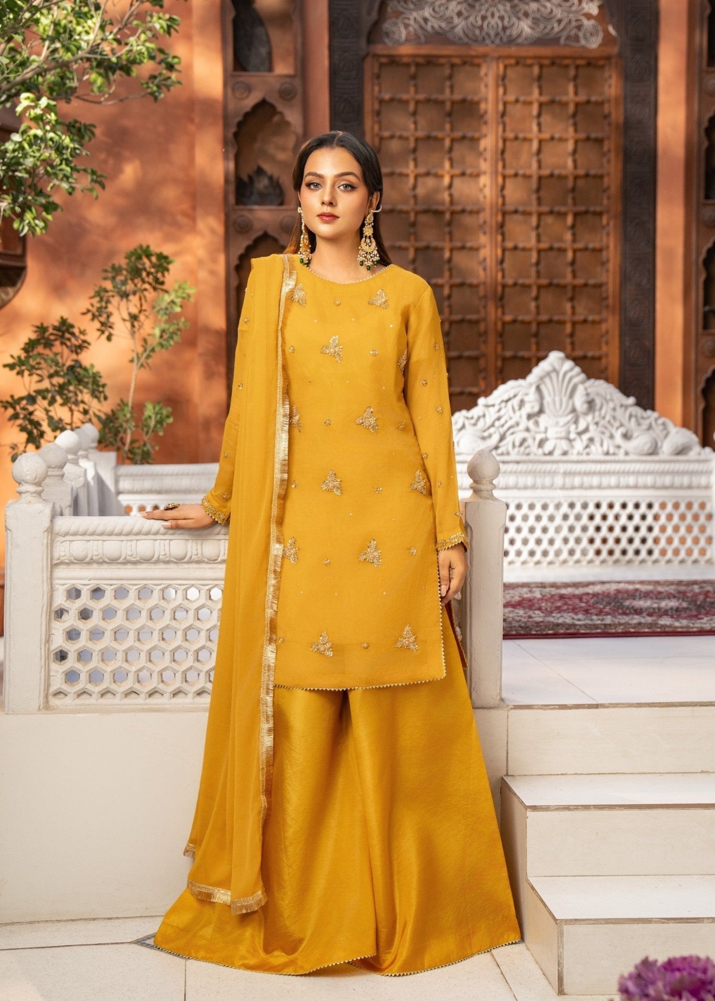 Mustered Sharara - Maira FashionMaira FashionMustered Sharara