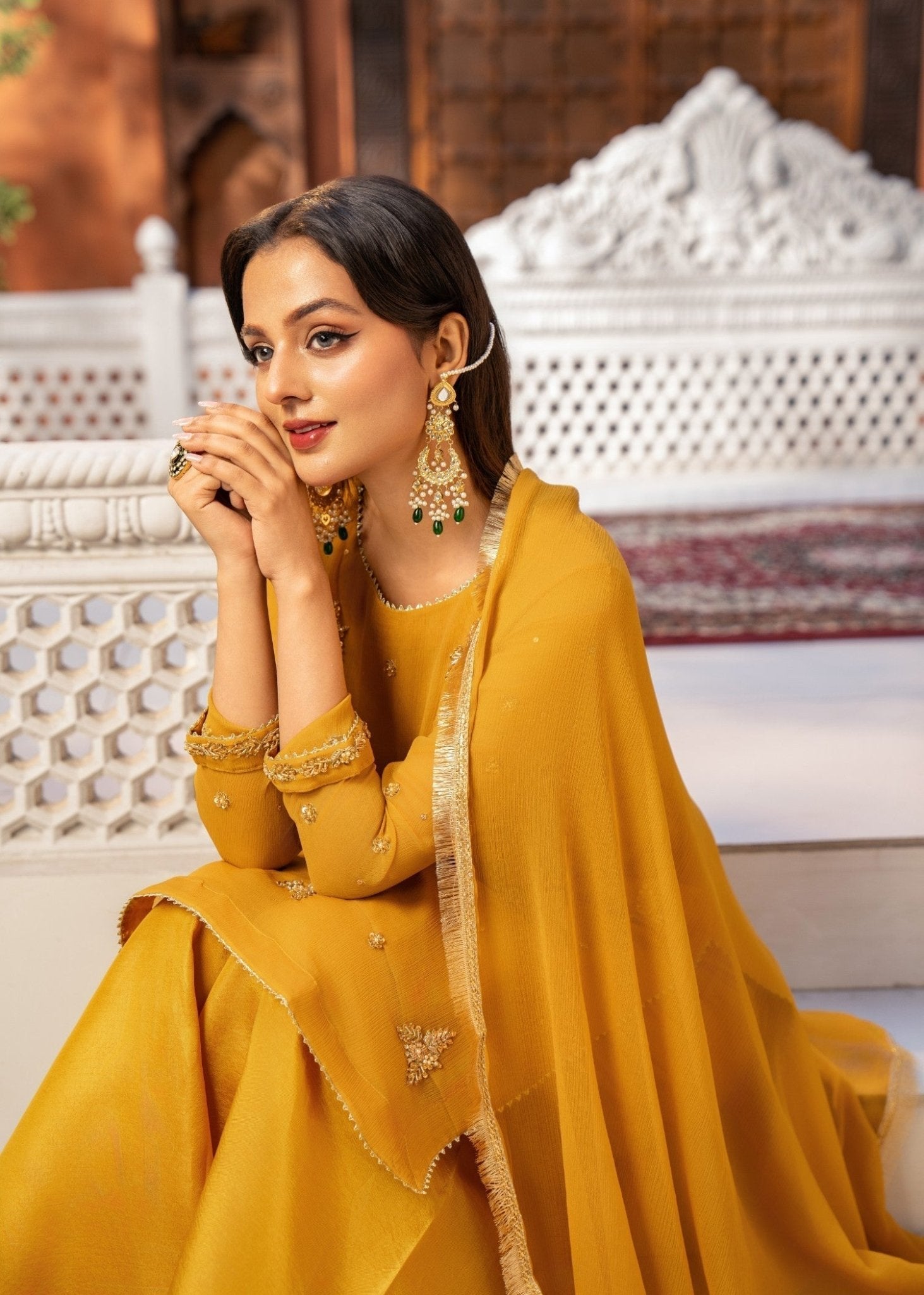 Mustered Sharara - Maira FashionMaira FashionMustered Sharara