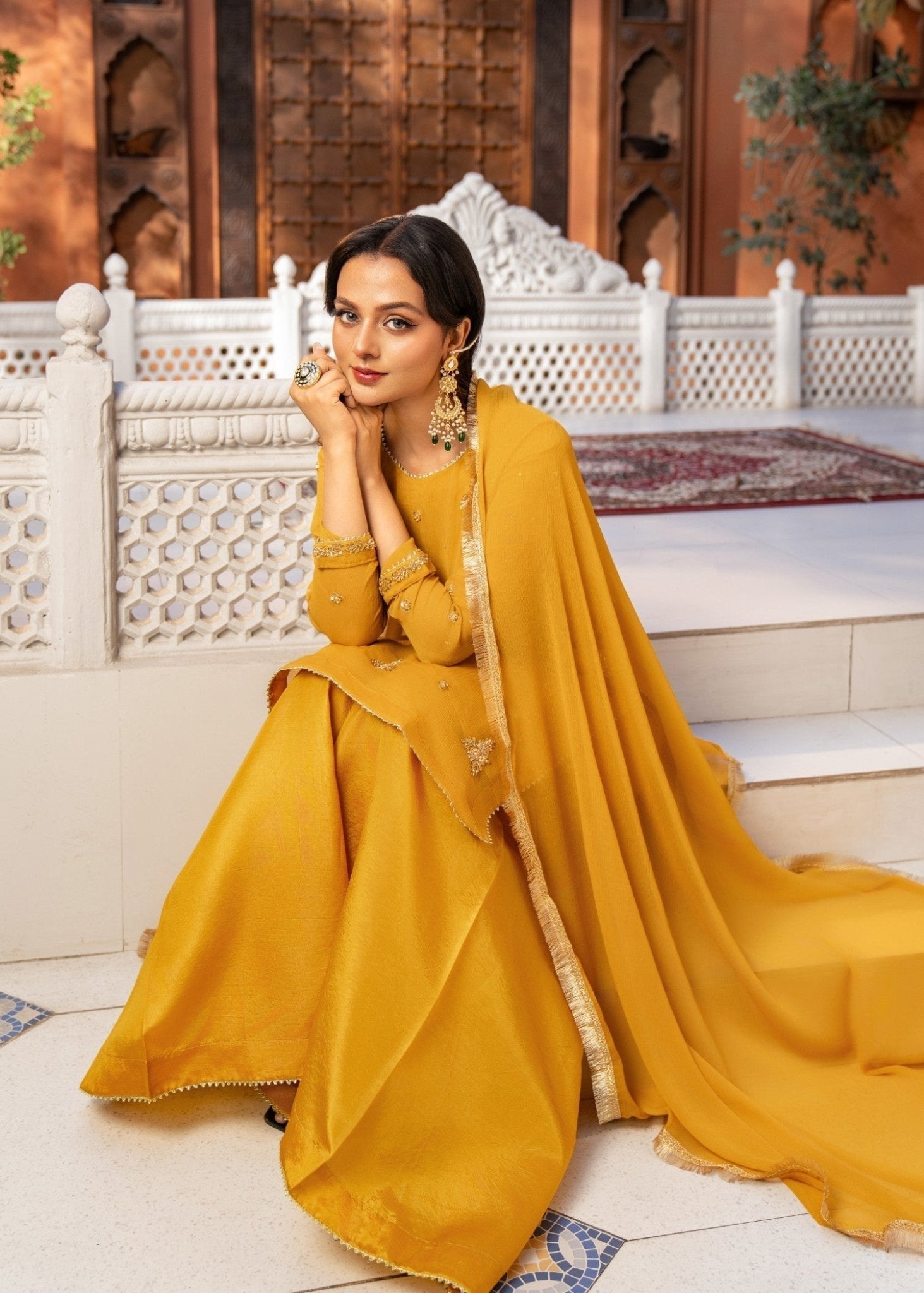 Mustered Sharara - Maira FashionMaira FashionMustered Sharara