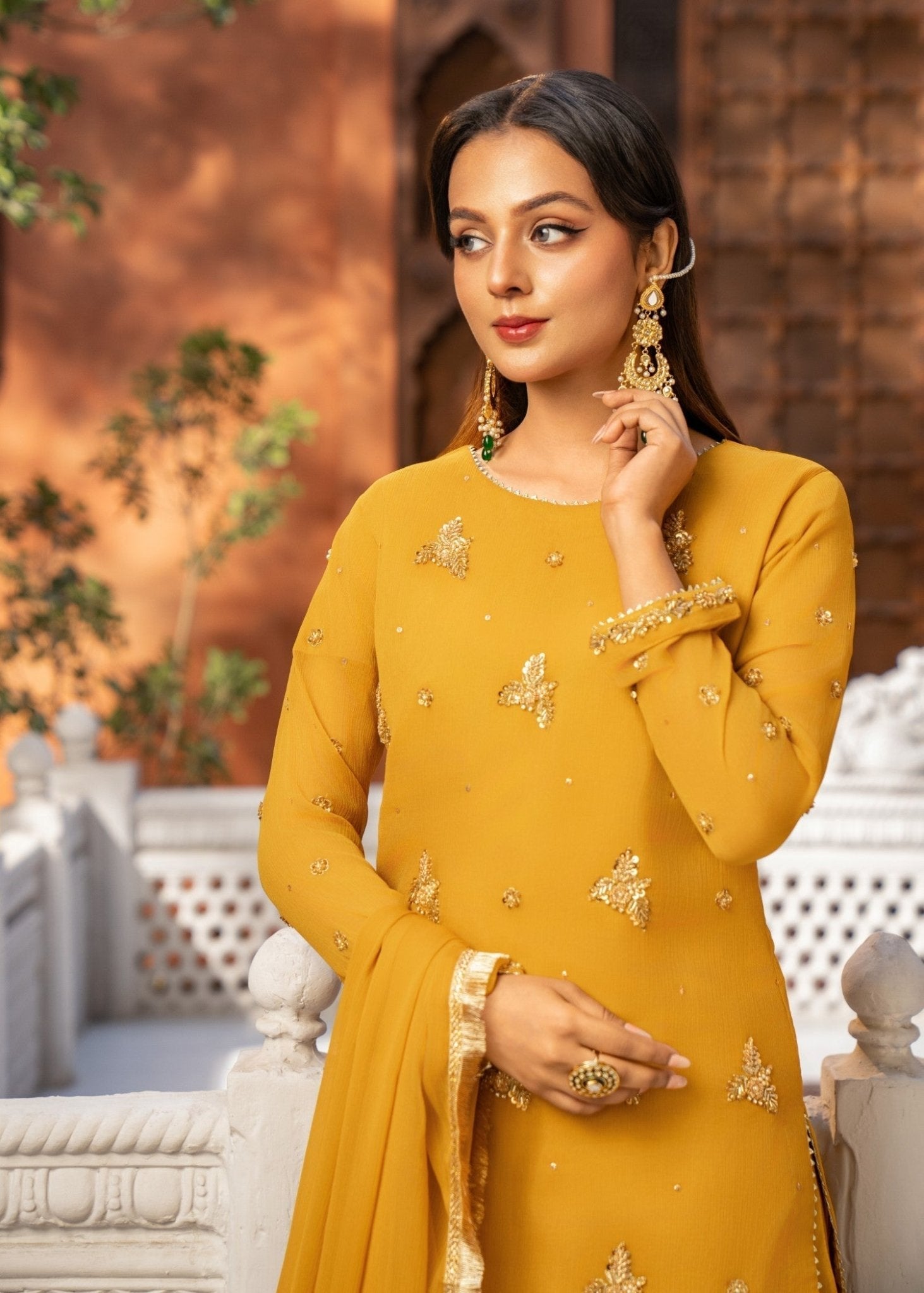 Mustered Sharara - Maira FashionMaira FashionMustered Sharara