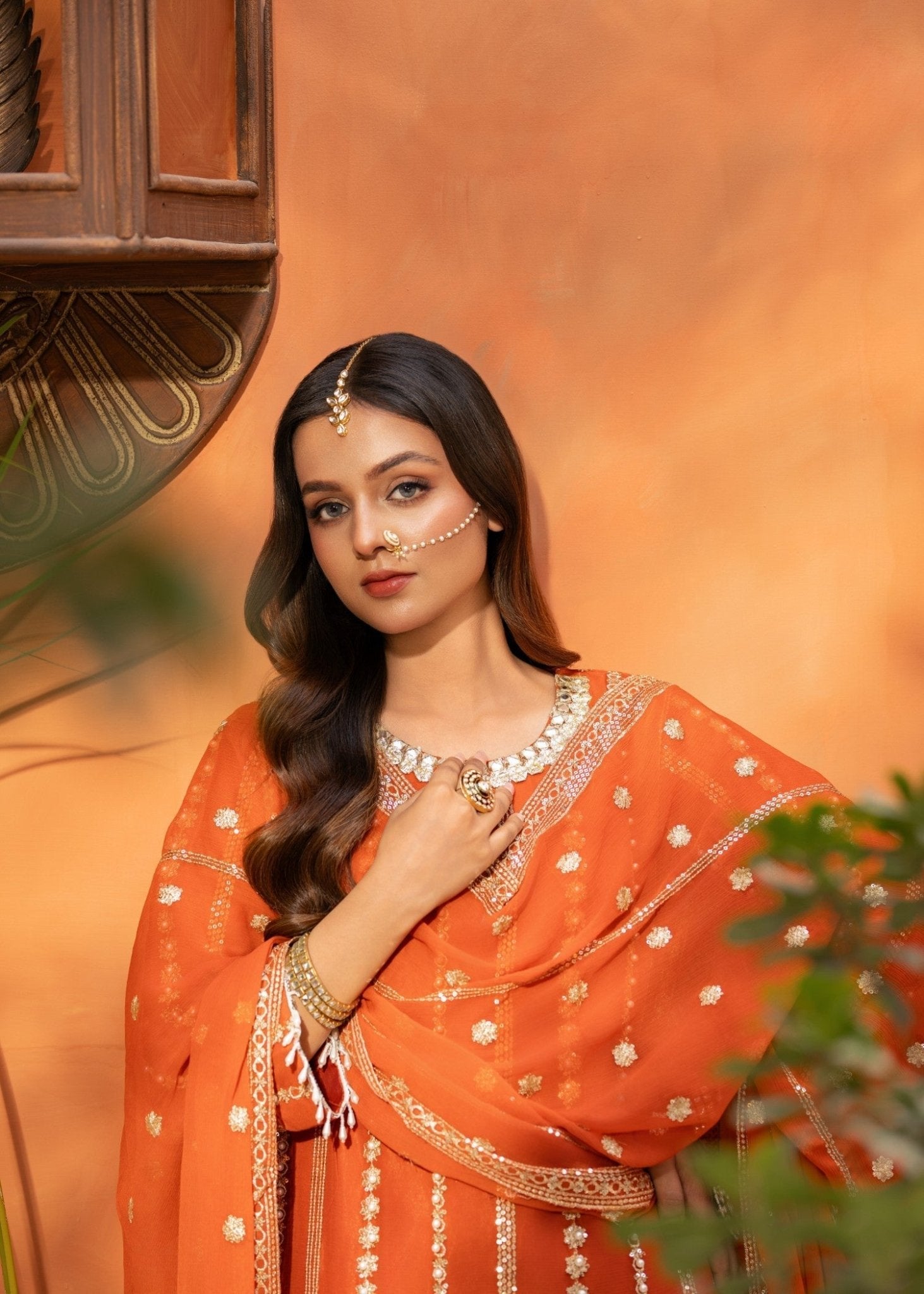 Orange Sharara 02 - Maira FashionMaira FashionOrange Sharara 02