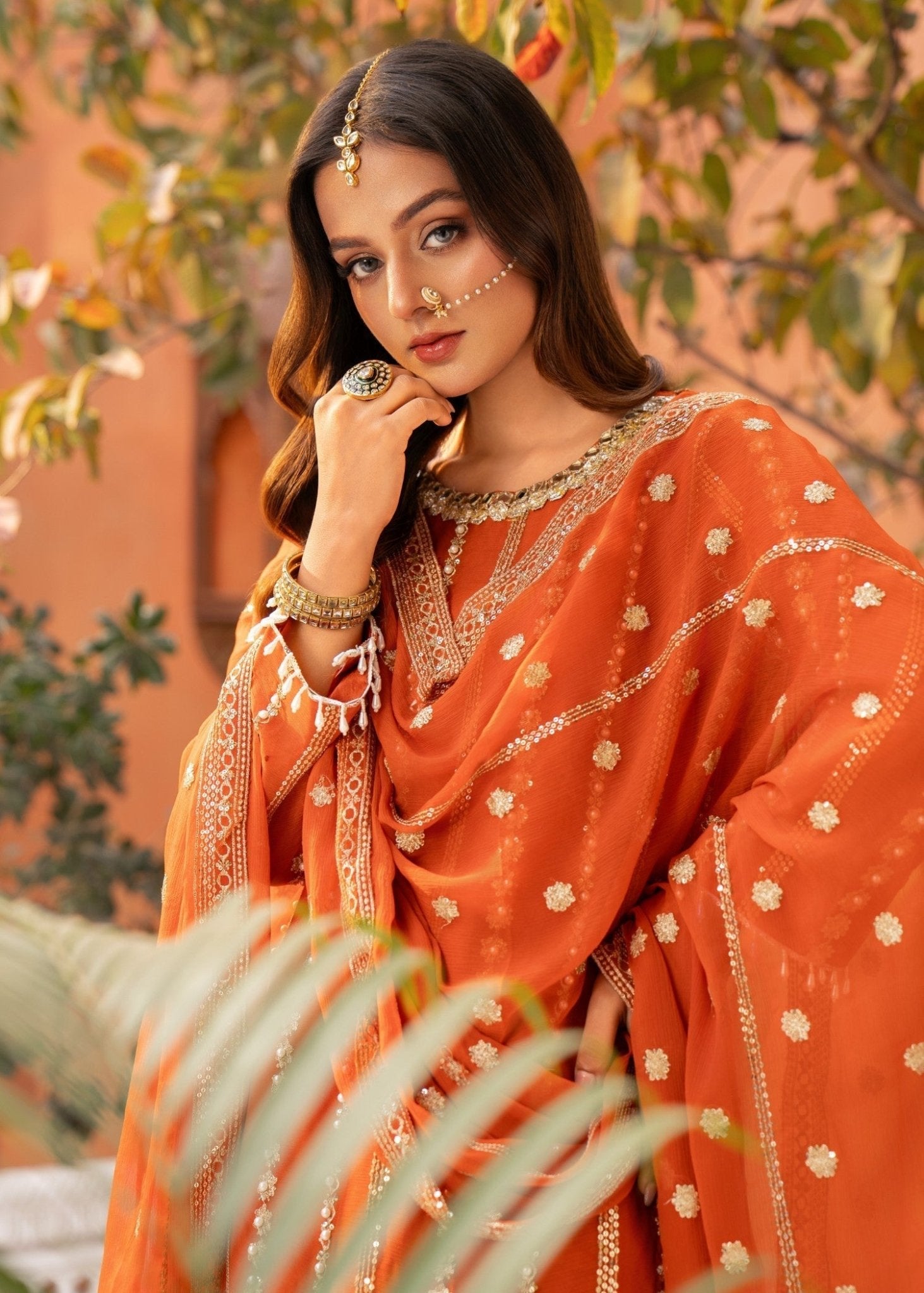 Orange Sharara 02 - Maira FashionMaira FashionOrange Sharara 02