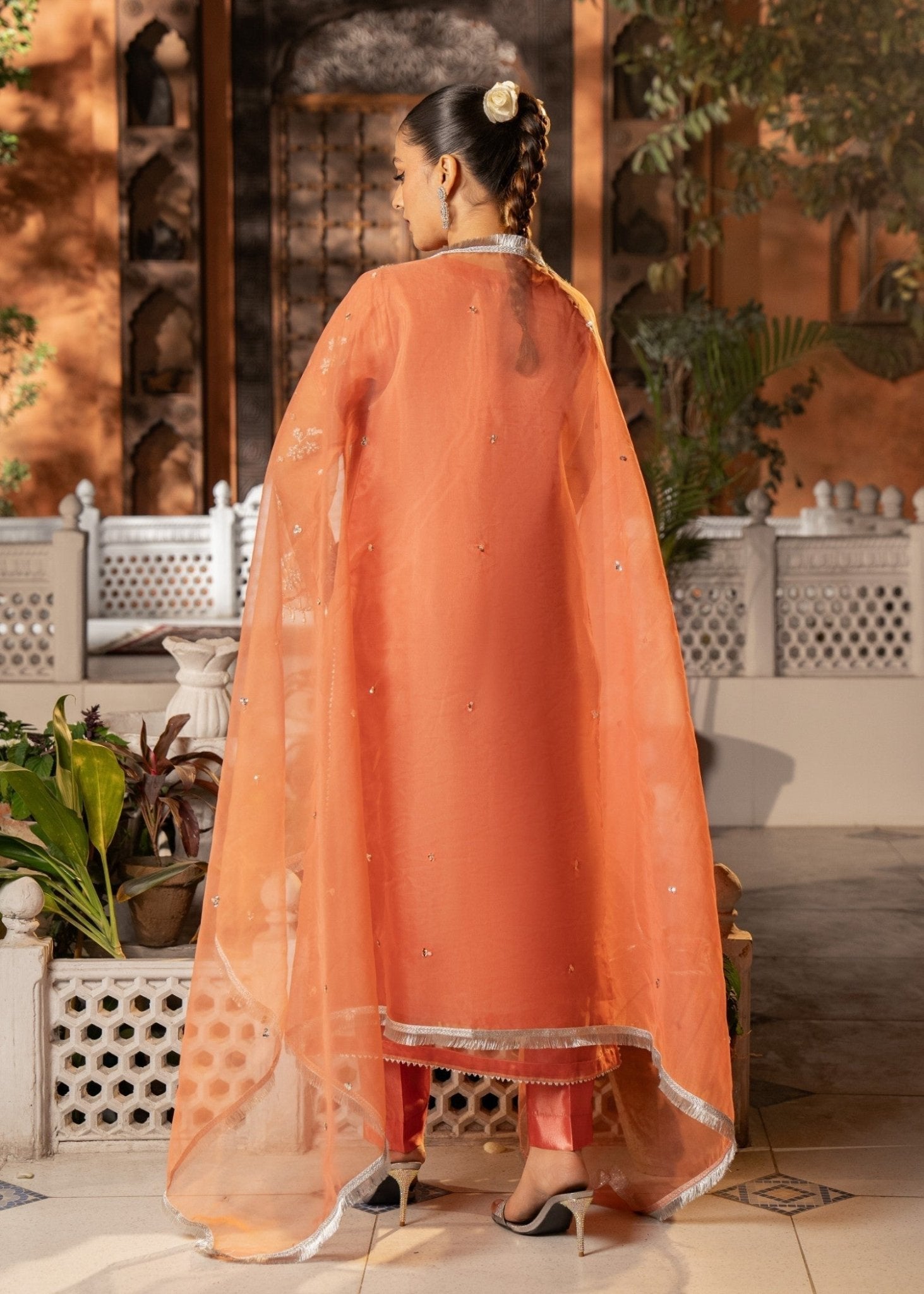 Peach Kurta Set 09 - Maira FashionMaira FashionPeach Kurta Set 09