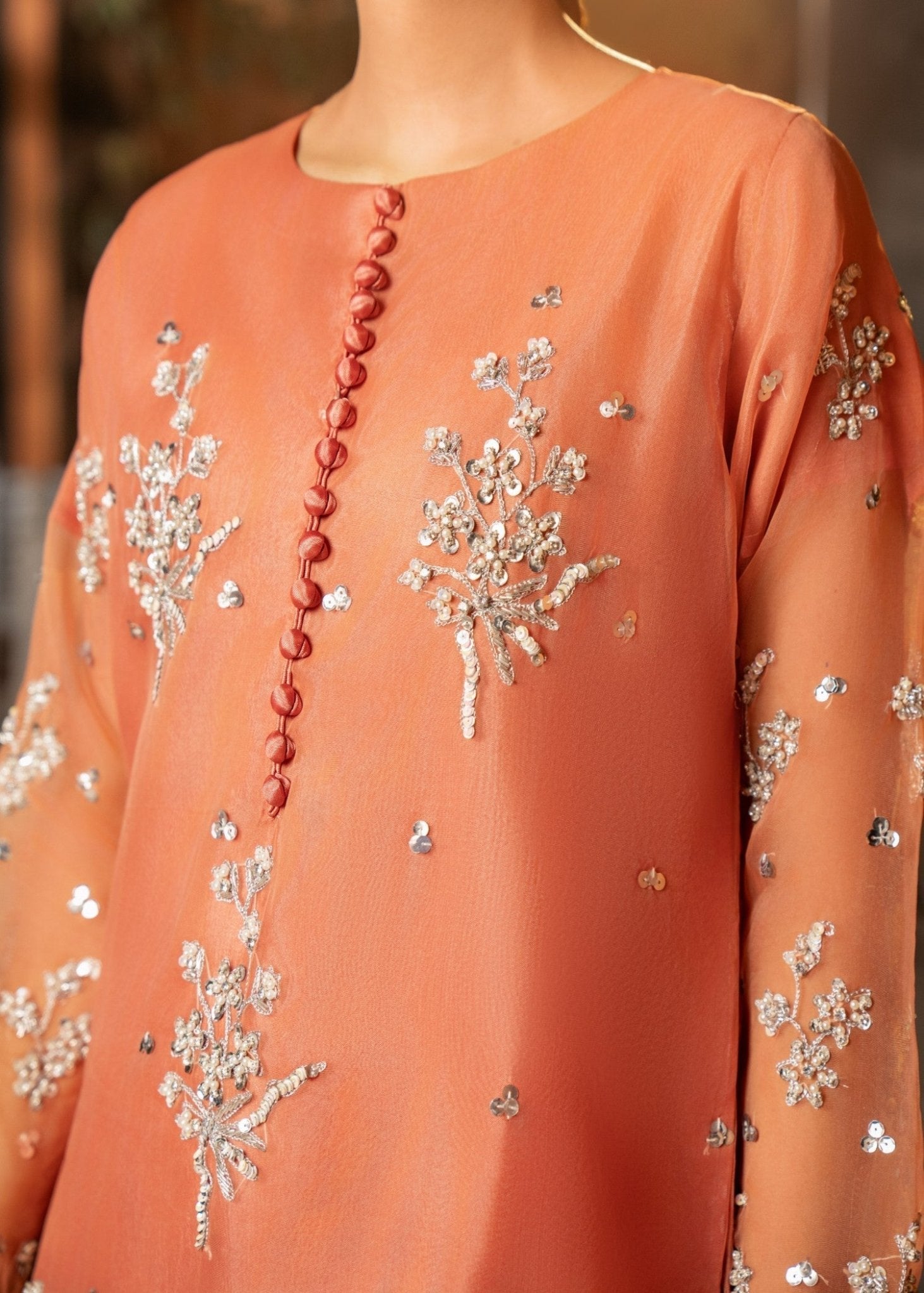 Peach Kurta Set 09 - Maira FashionMaira FashionPeach Kurta Set 09