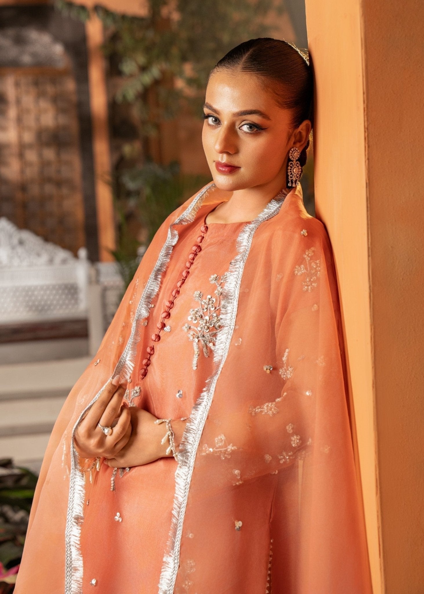 Peach Kurta Set 09 - Maira FashionMaira FashionPeach Kurta Set 09