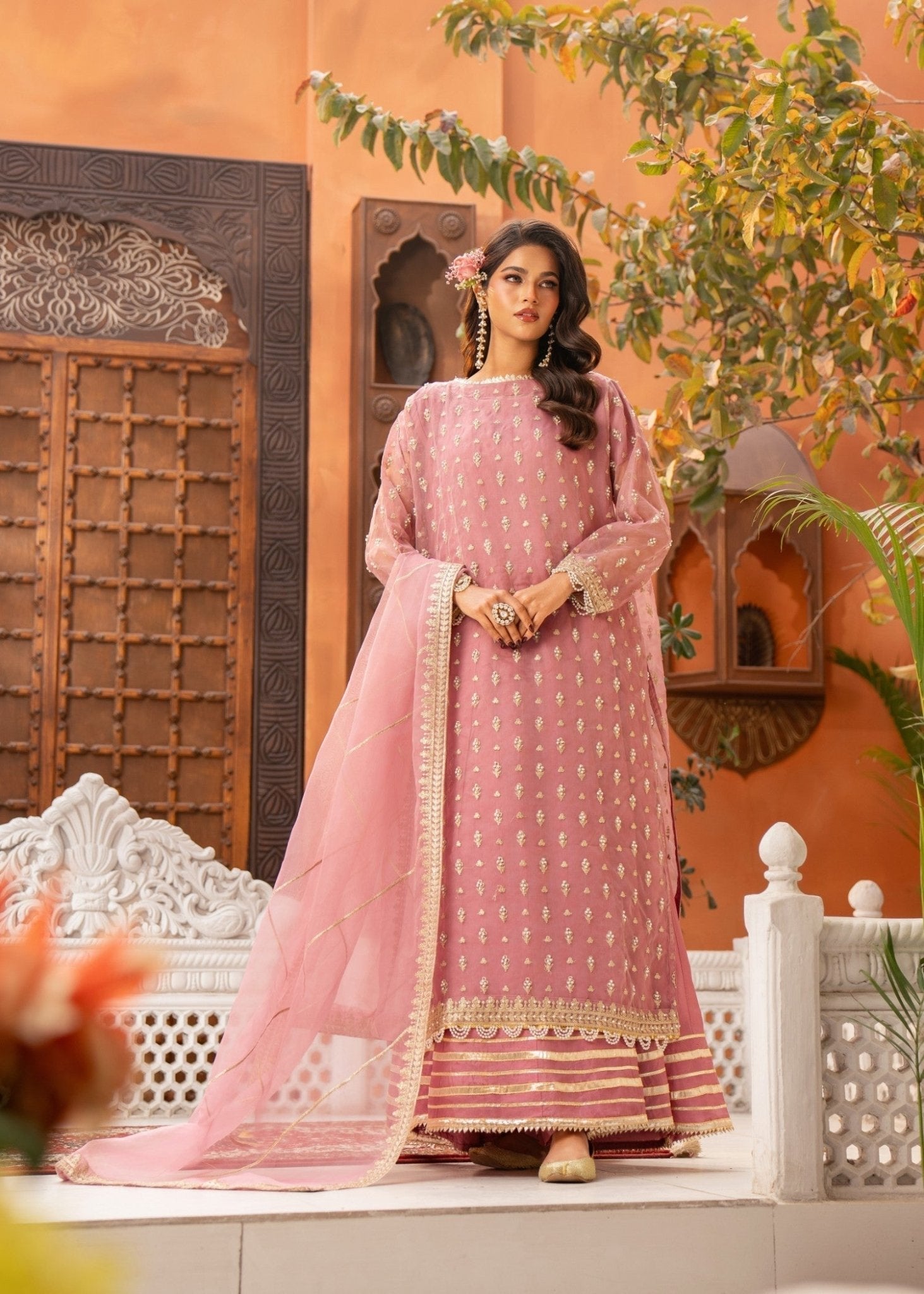 Pink Sharara Set 05 - Maira FashionMaira FashionPink Sharara Set 05