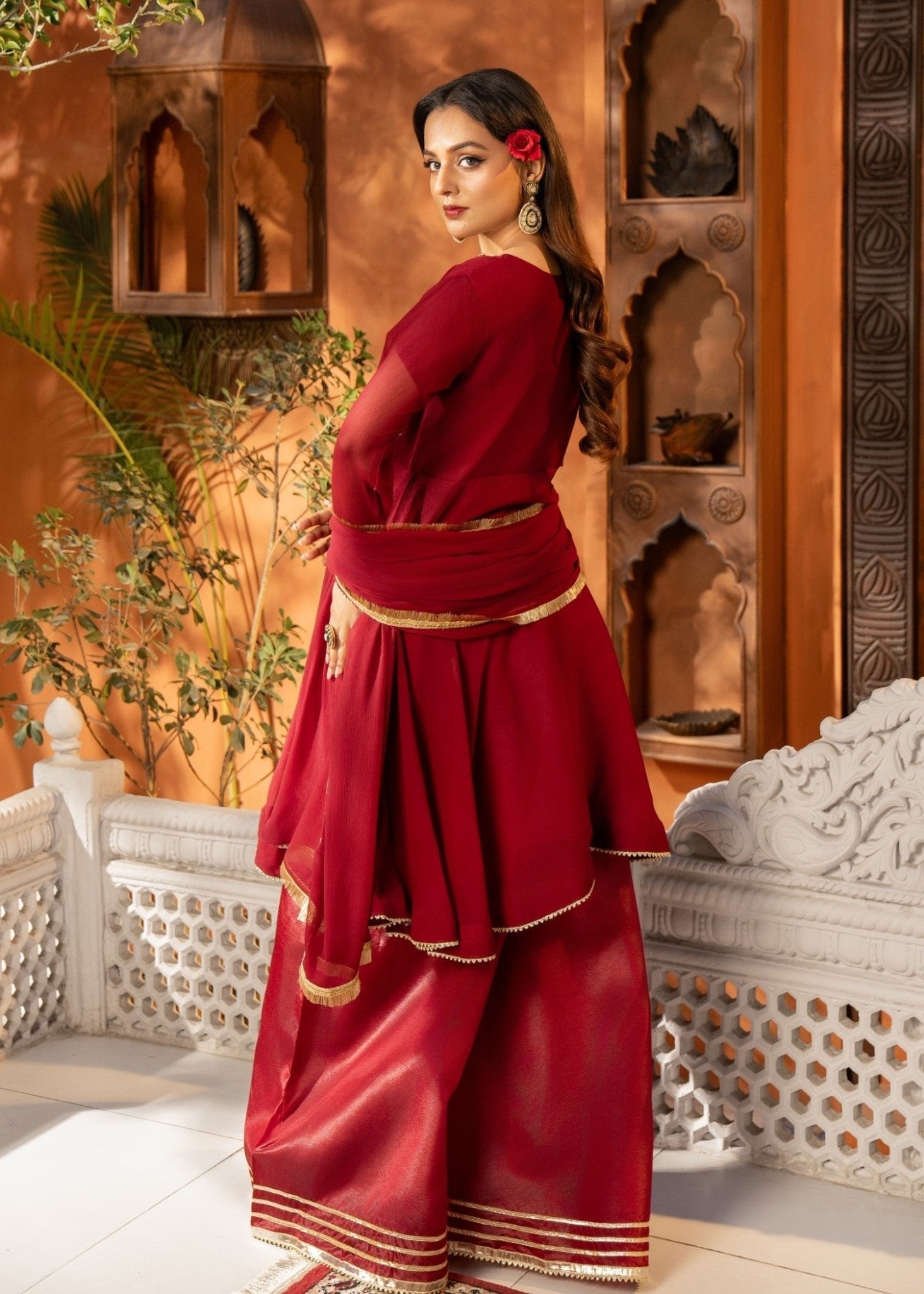 Red Sharara 20 - Maira FashionMaira FashionRed Sharara 20
