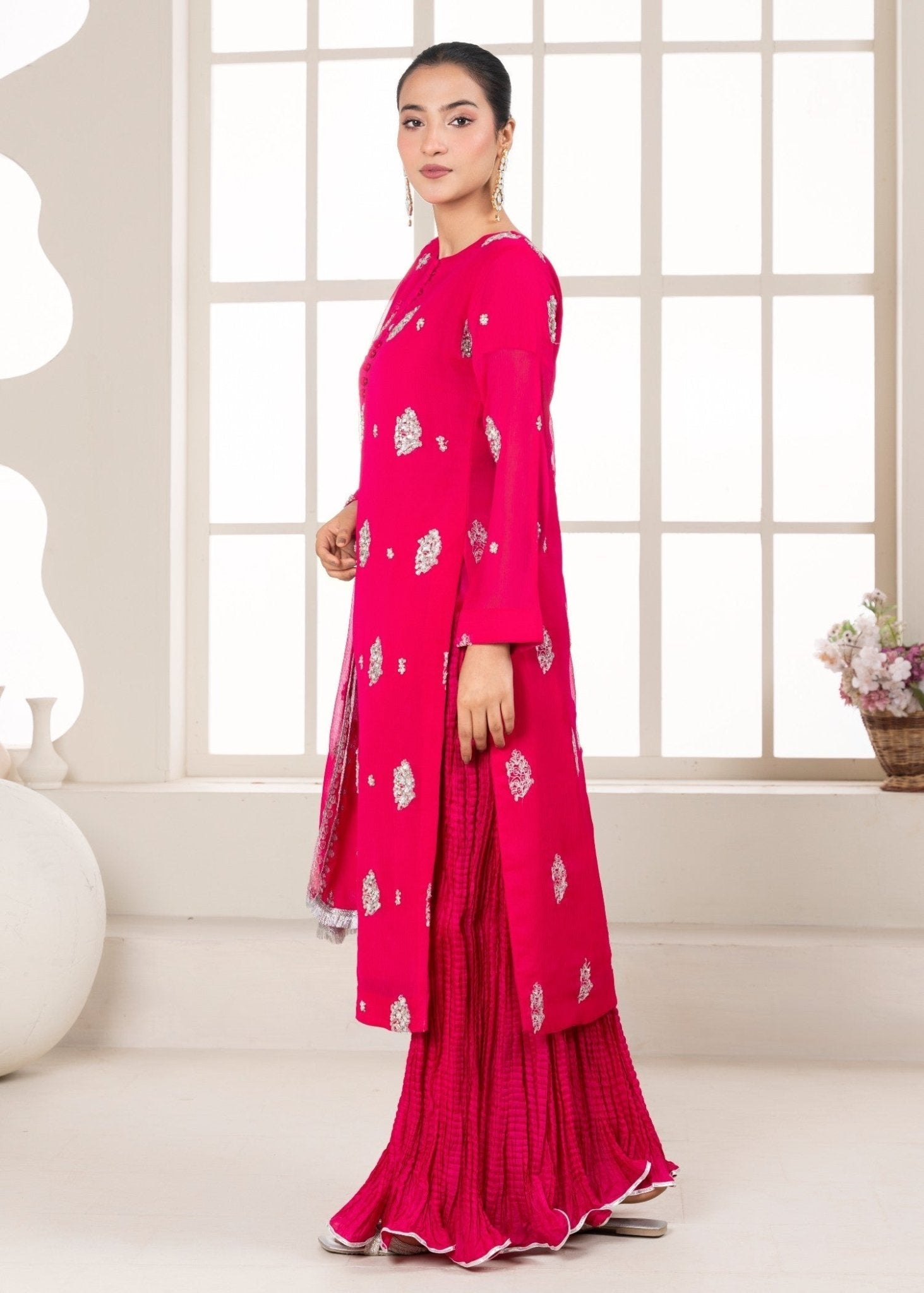 Shocking Pink Sharara 26 - Maira FashionMaira FashionShocking Pink Sharara 26