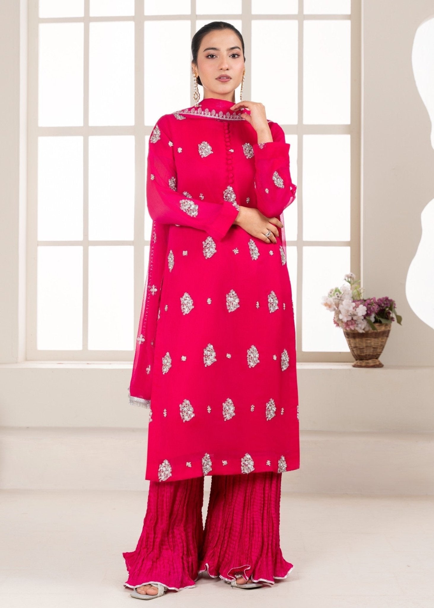 Shocking Pink Sharara 26 - Maira FashionMaira FashionShocking Pink Sharara 26